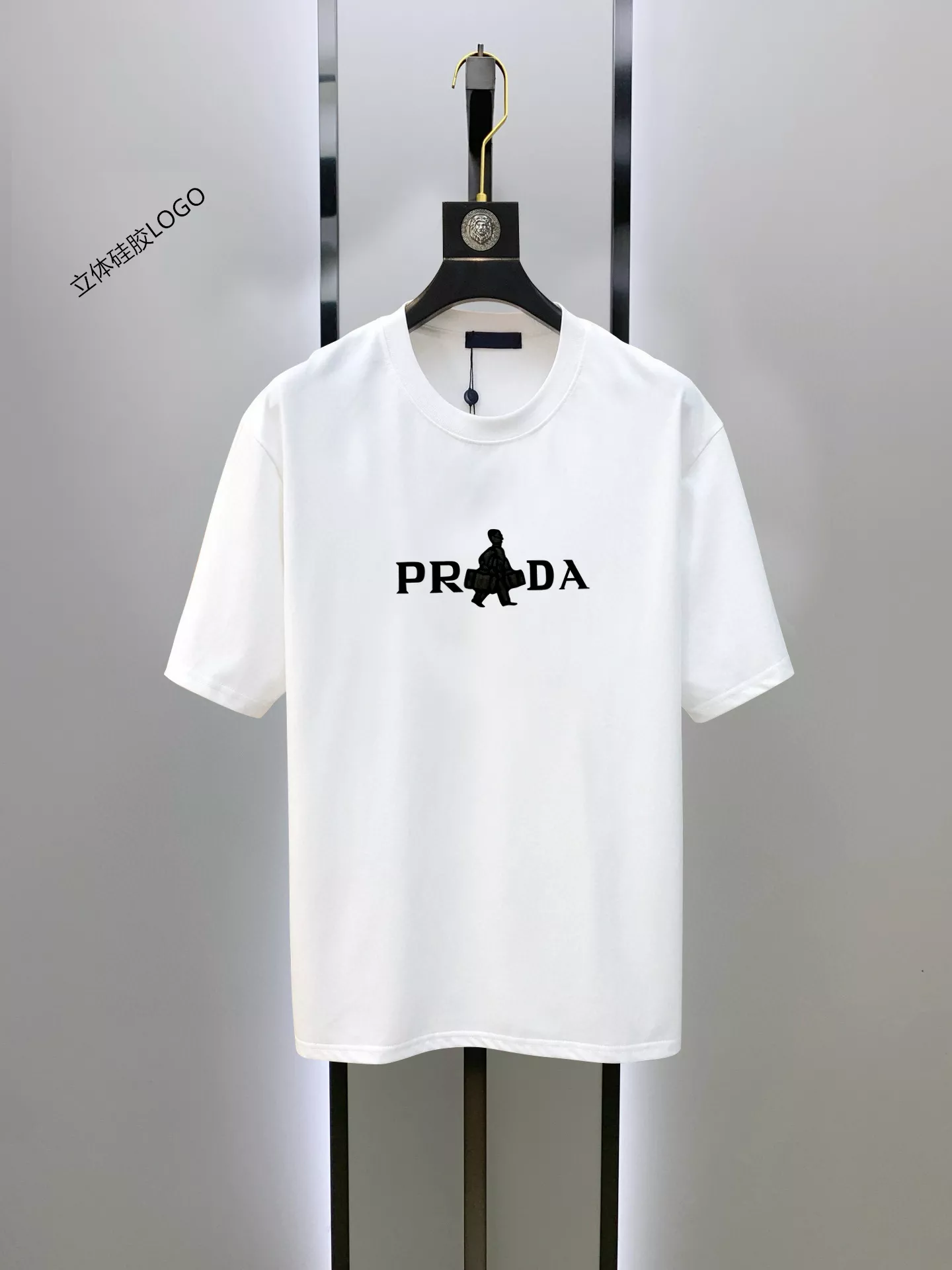 Trendy 7167 Prada T-Shirts Short Sleeved For Unisex