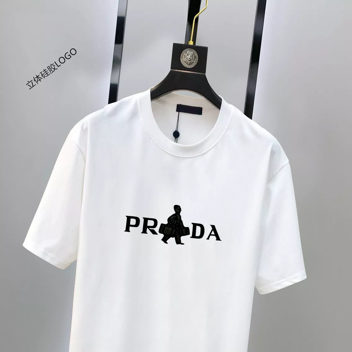 Trendy 7167 Prada T-Shirts Short Sleeved For Unisex