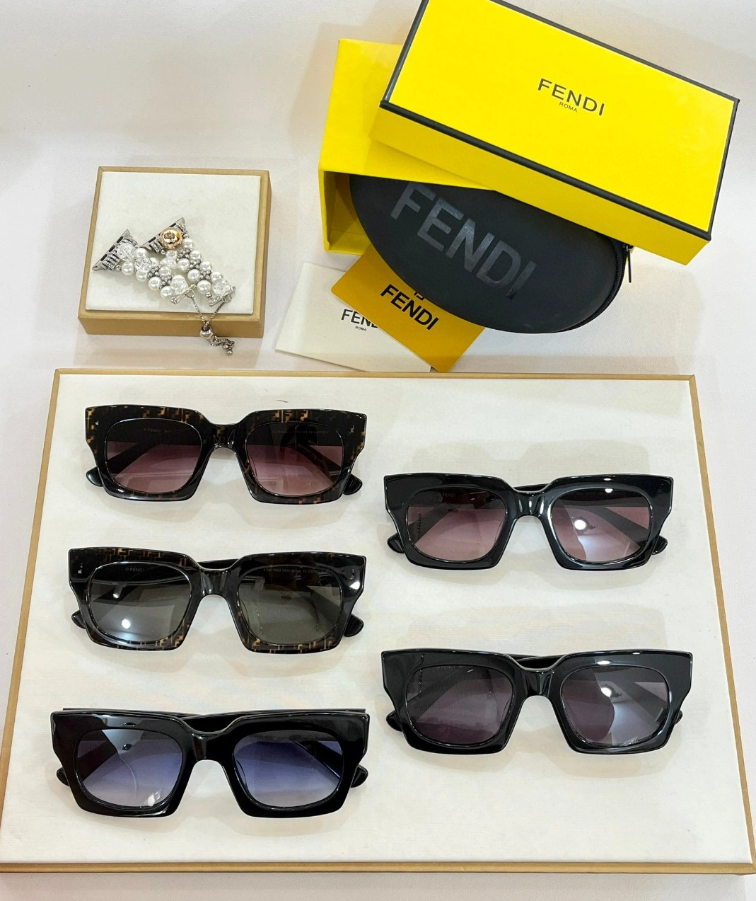 Trendy 7355 Fendi AAA Quality Sunglasses