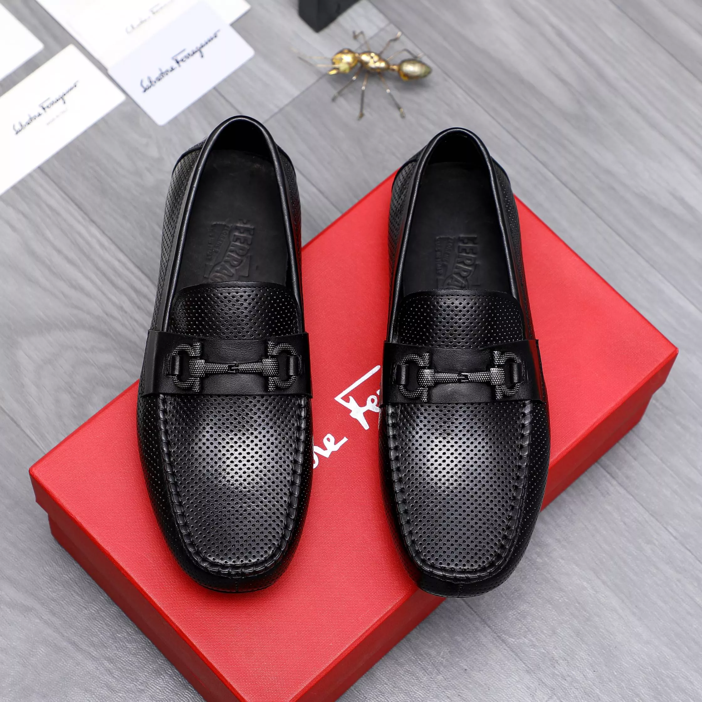 Trendy 7549 Salvatore Ferragamo Leather Shoes For Men