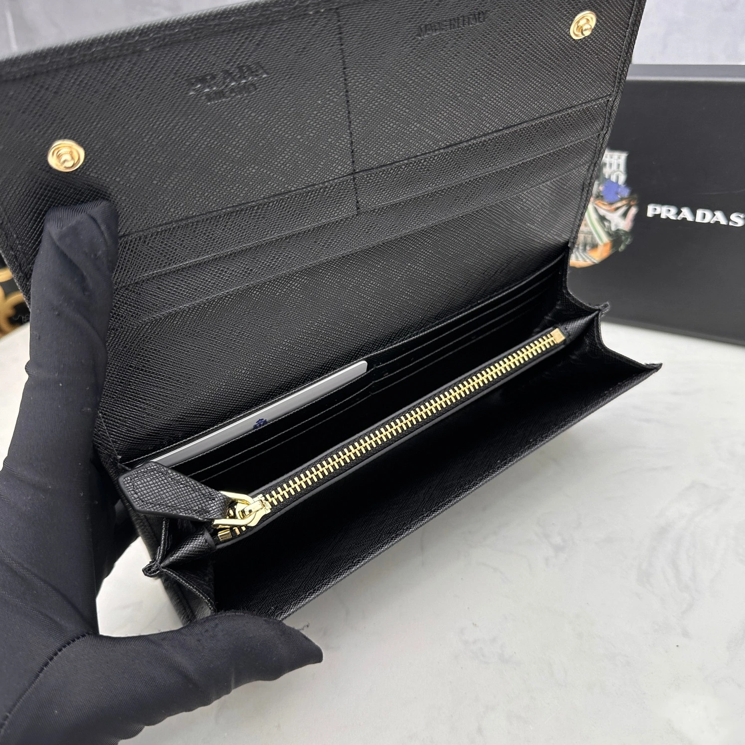Trendy 7755 Prada AAA Quality Wallets For Women