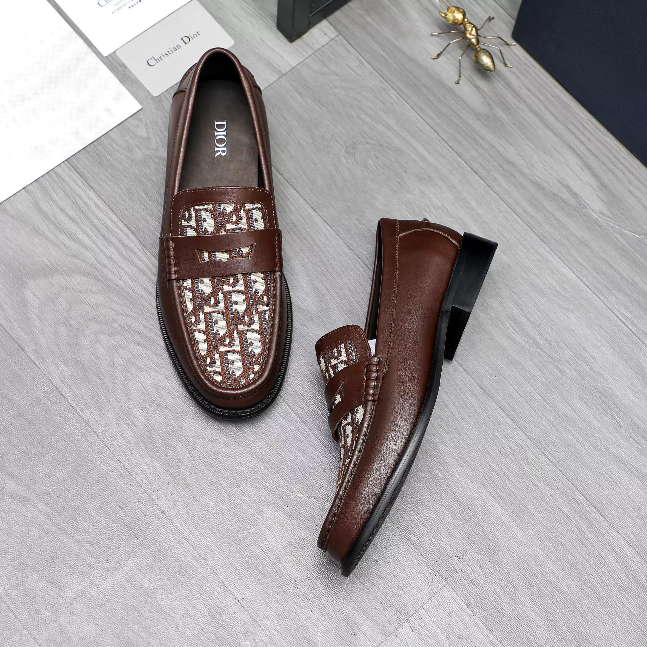 Trendy 7931 Christian Dior Leather Shoes For Men