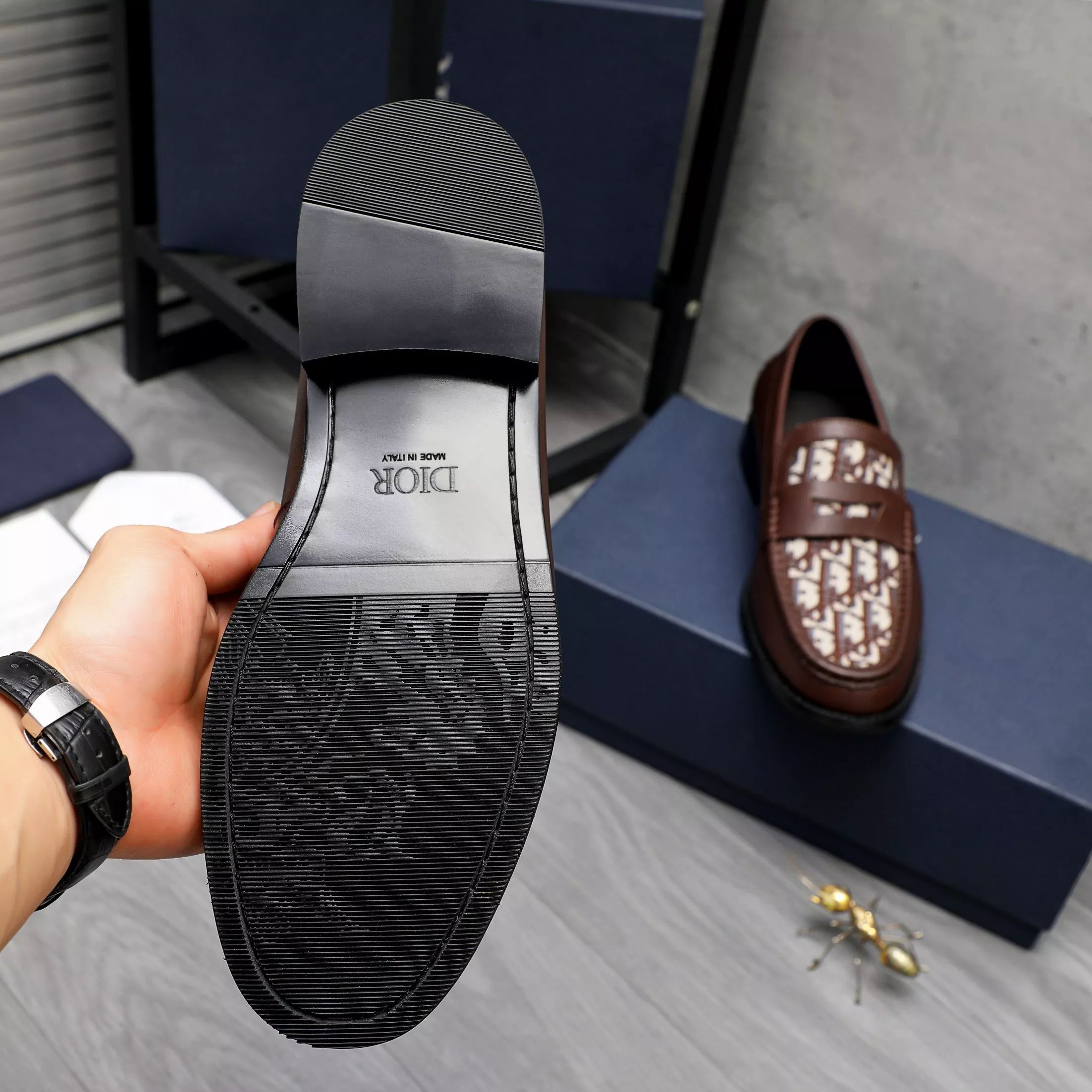 Trendy 7931 Christian Dior Leather Shoes For Men