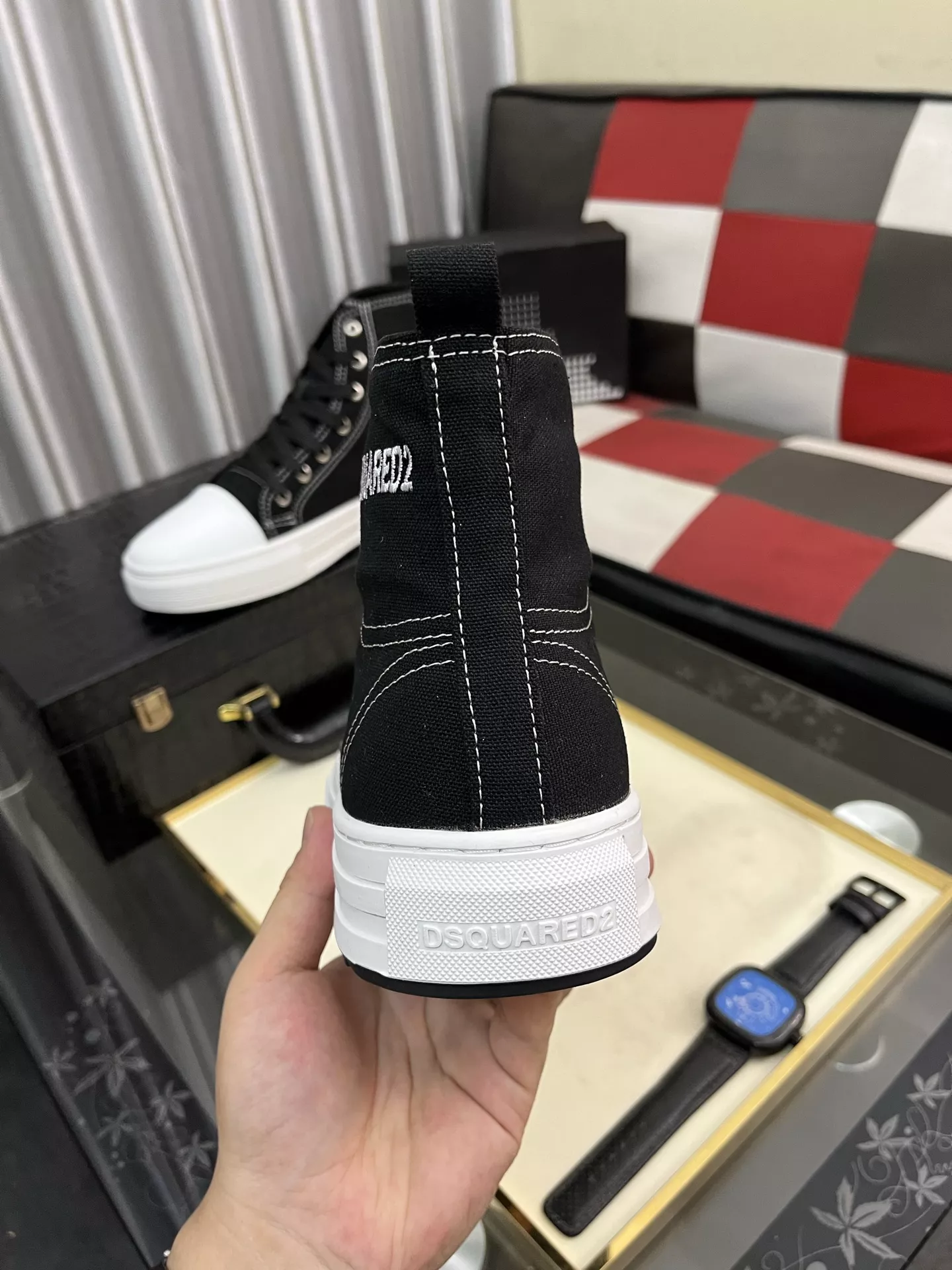 Trendy 7979 Dsquared High Tops Shoes For Men