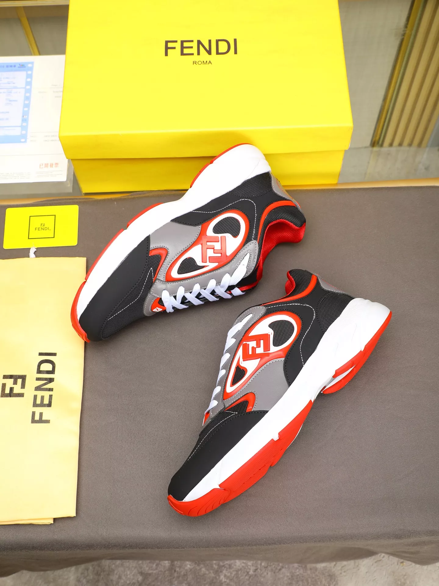 Trendy 8455 Fendi Casual Shoes For Men