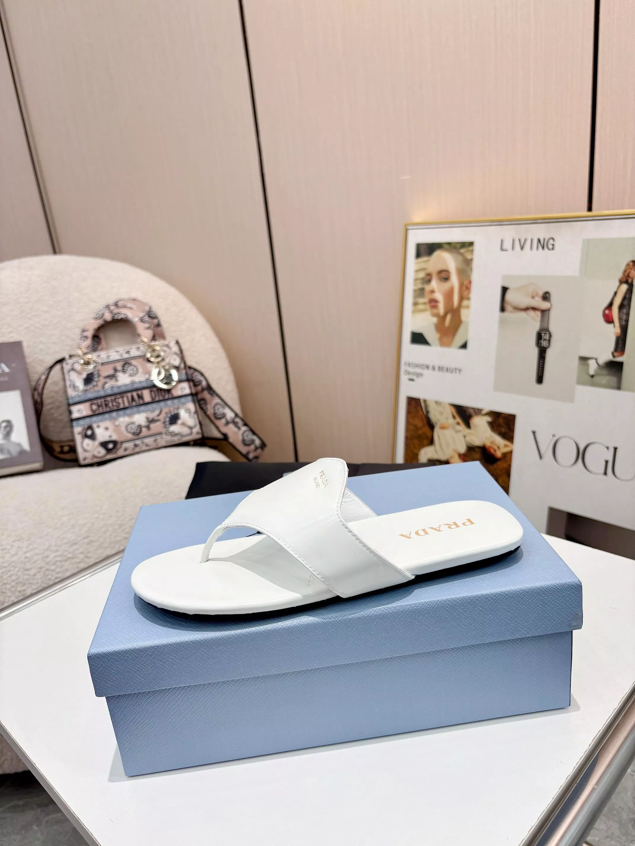 Trendy 8692 Prada Slippers For Women