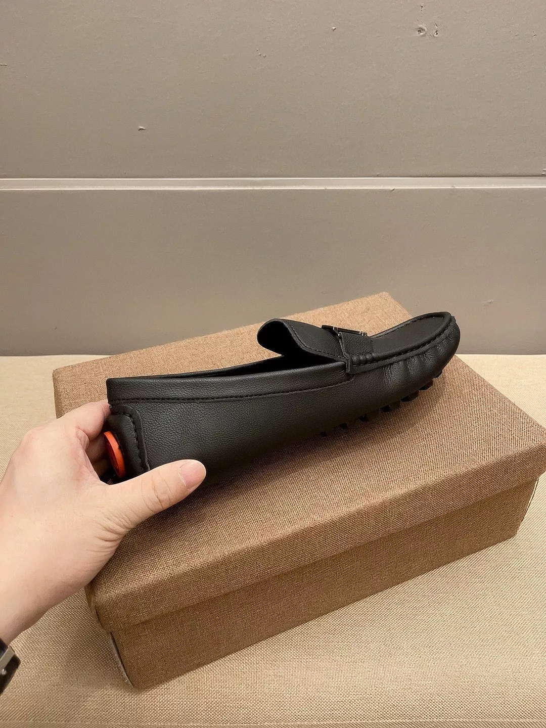 Trendy 8717 Hermes Leather Shoes For Men