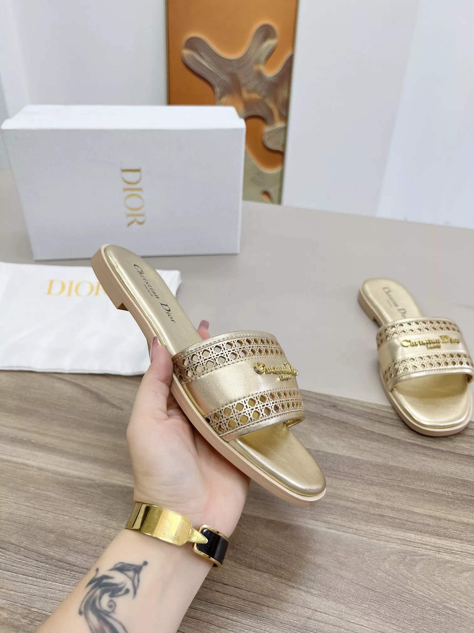 Trendy 8854 Christian Dior Slippers For Women