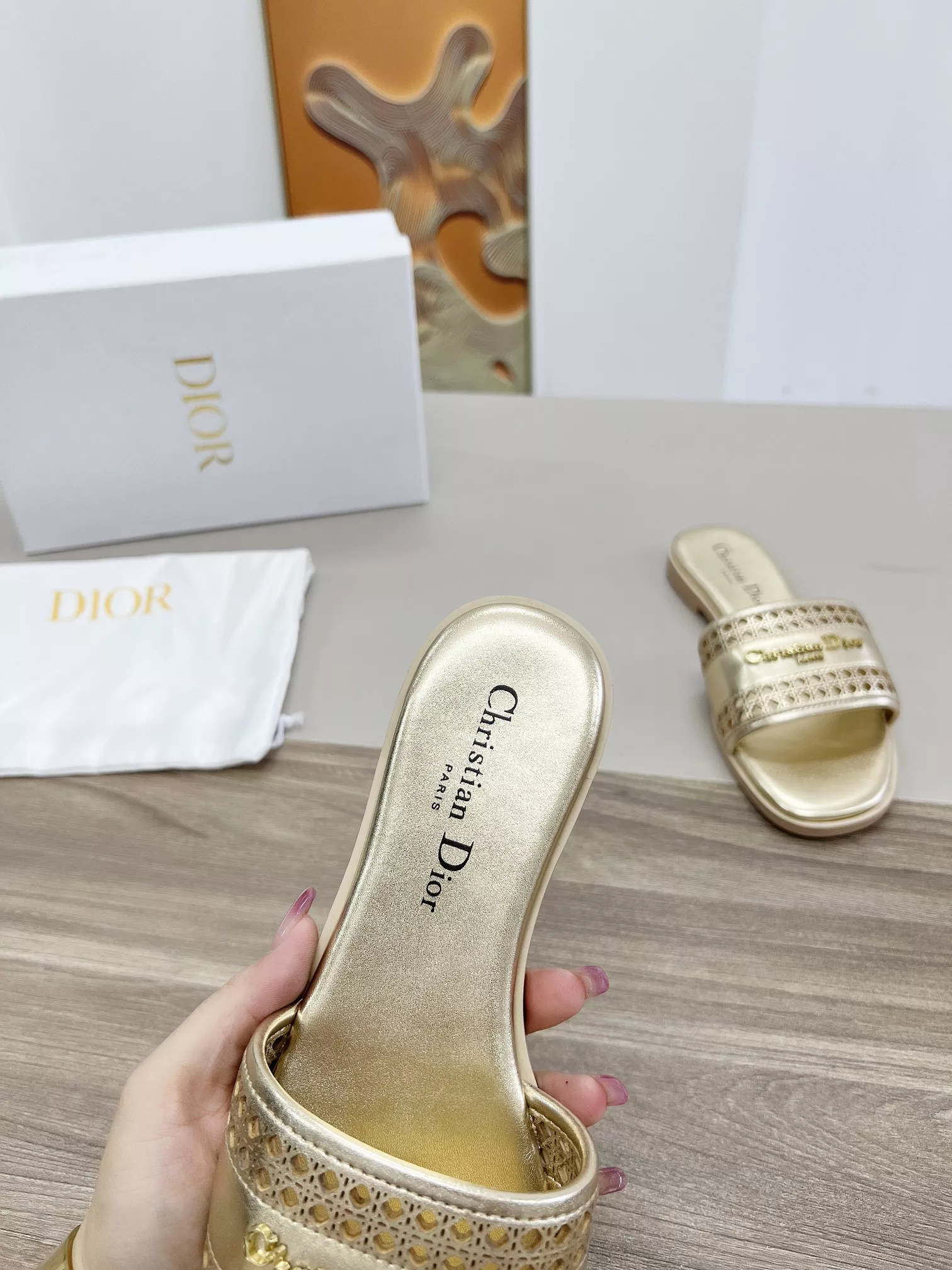 Trendy 8854 Christian Dior Slippers For Women
