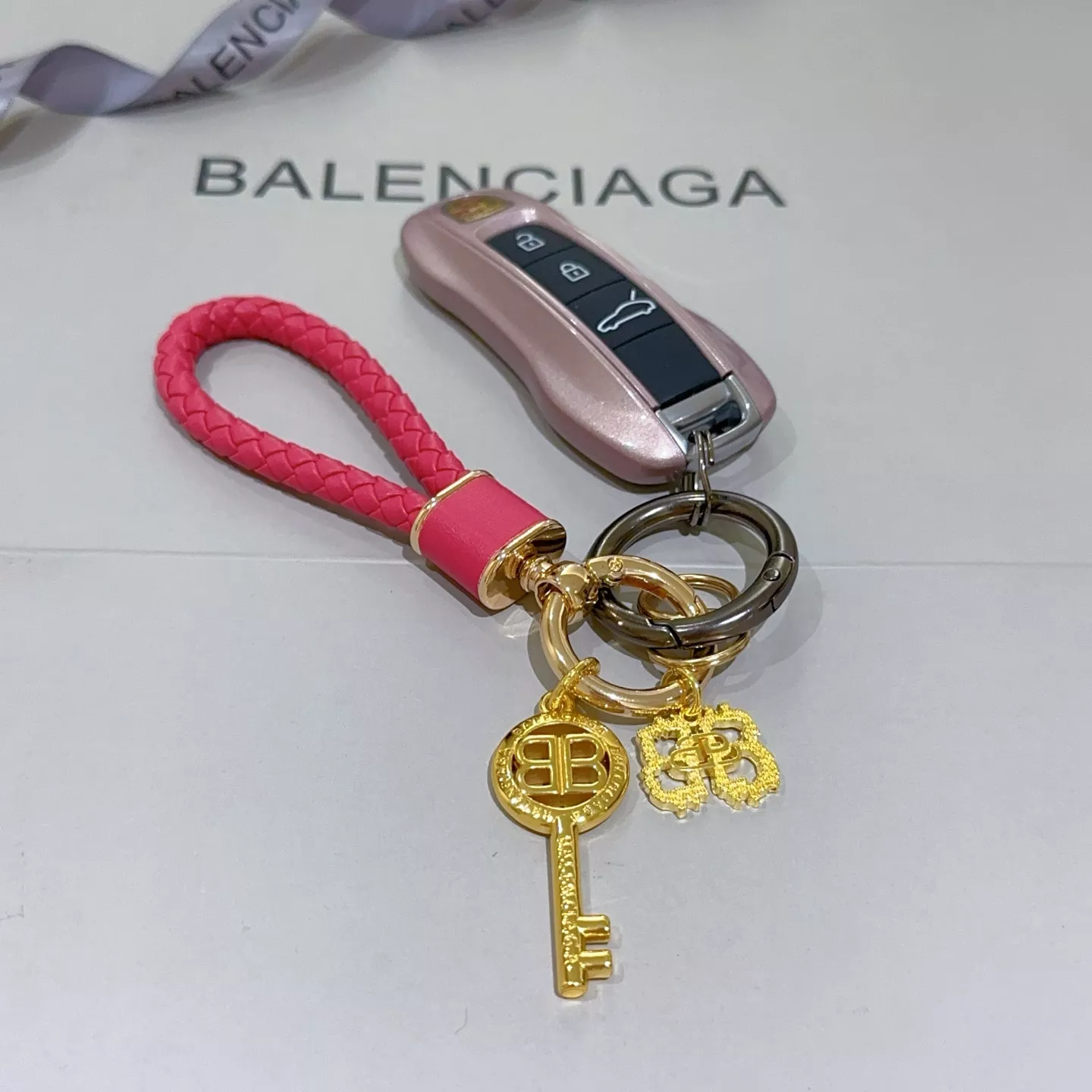 Trendy 8915 Balenciaga Key Holder And Bag Buckle