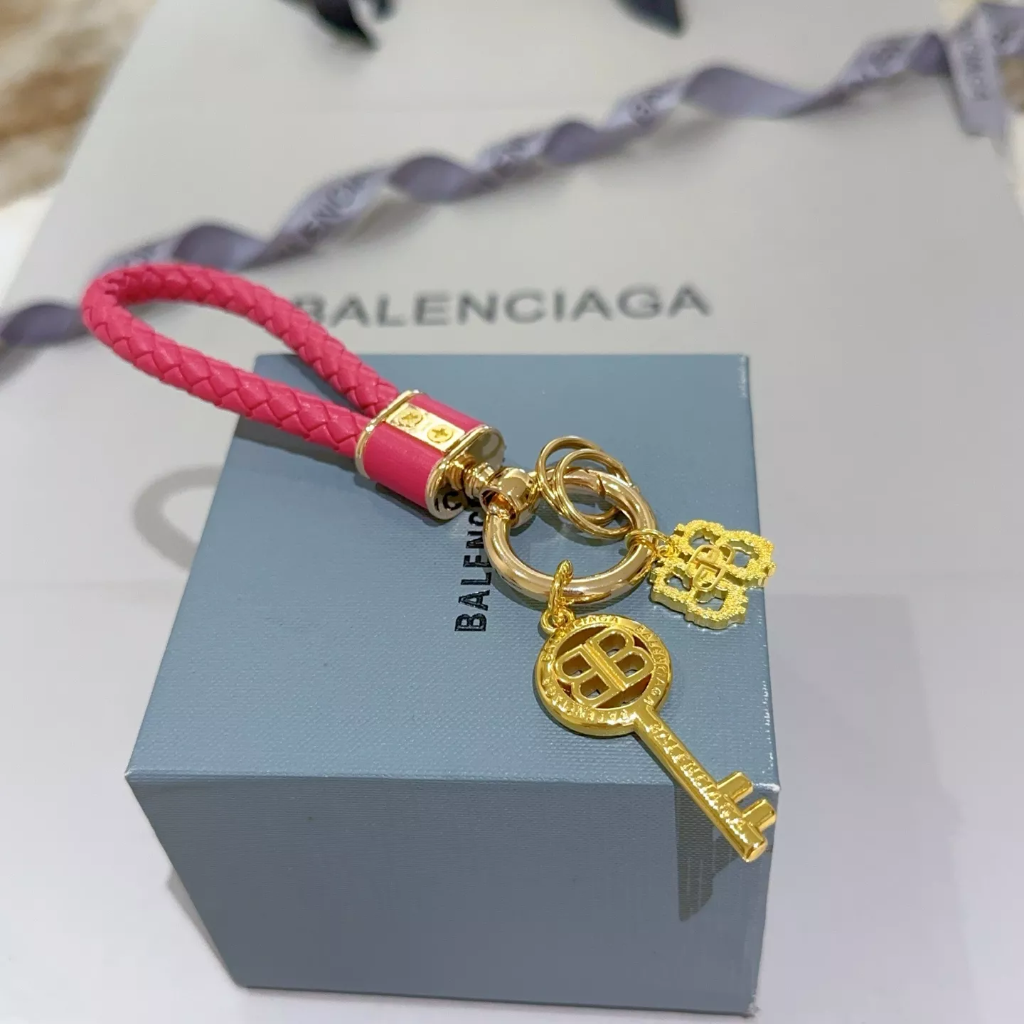 Trendy 8915 Balenciaga Key Holder And Bag Buckle