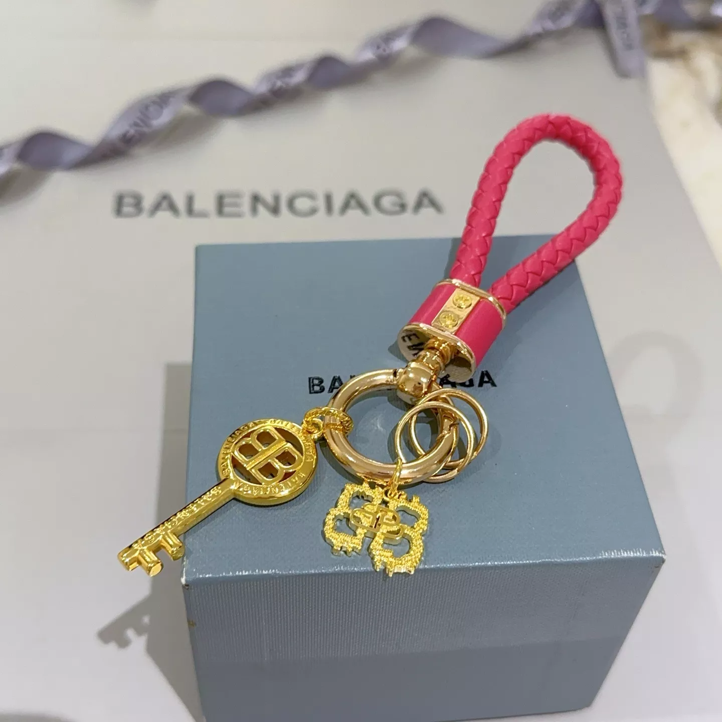 Trendy 8915 Balenciaga Key Holder And Bag Buckle