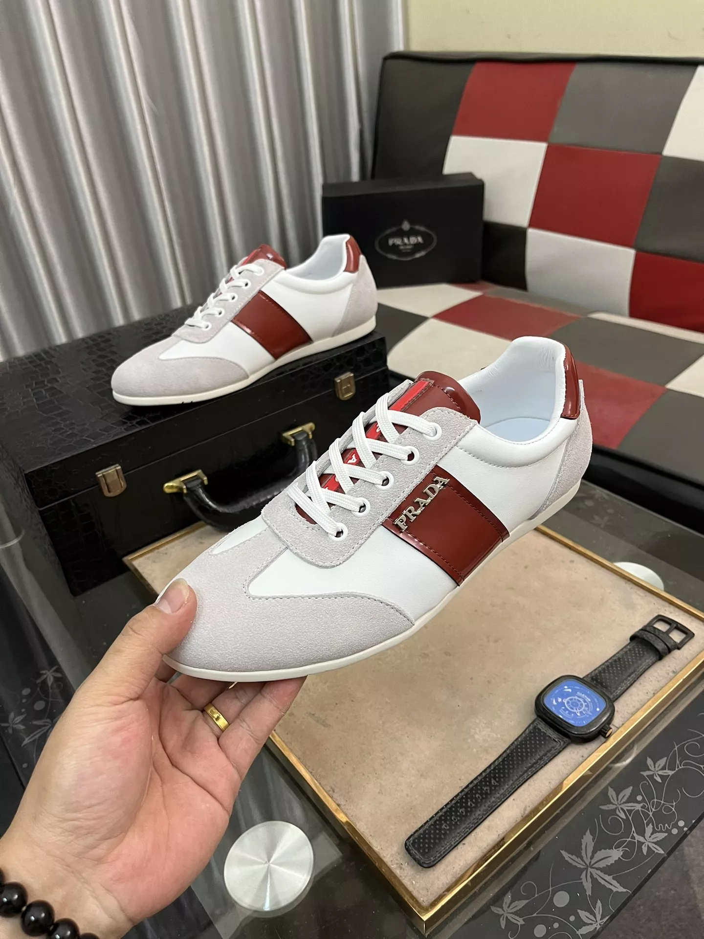 Trendy 9137 Prada Casual Shoes For Men