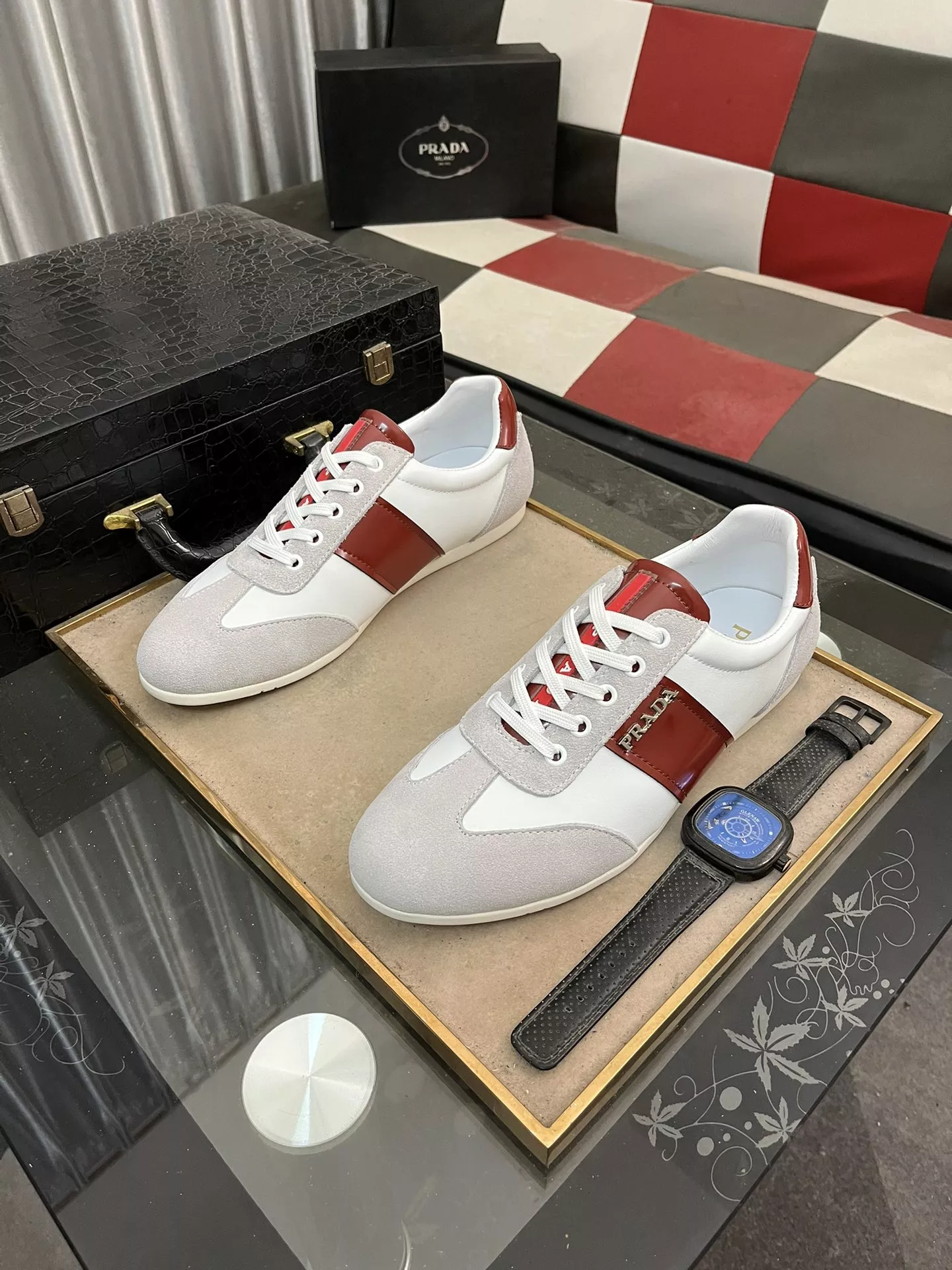 Trendy 9137 Prada Casual Shoes For Men