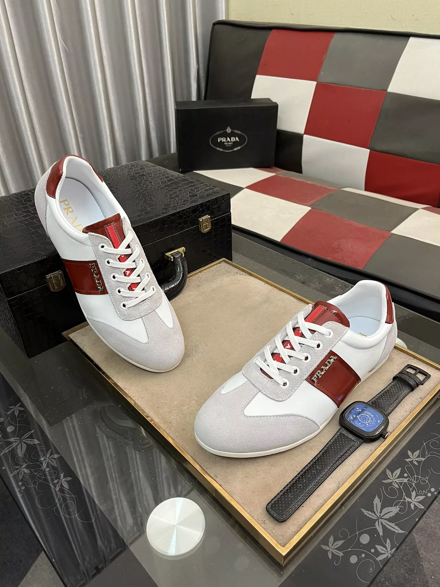 Trendy 9137 Prada Casual Shoes For Men