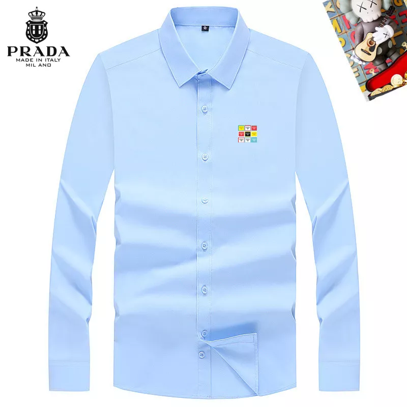 Trendy 9516 Prada Shirts Long Sleeved For Men