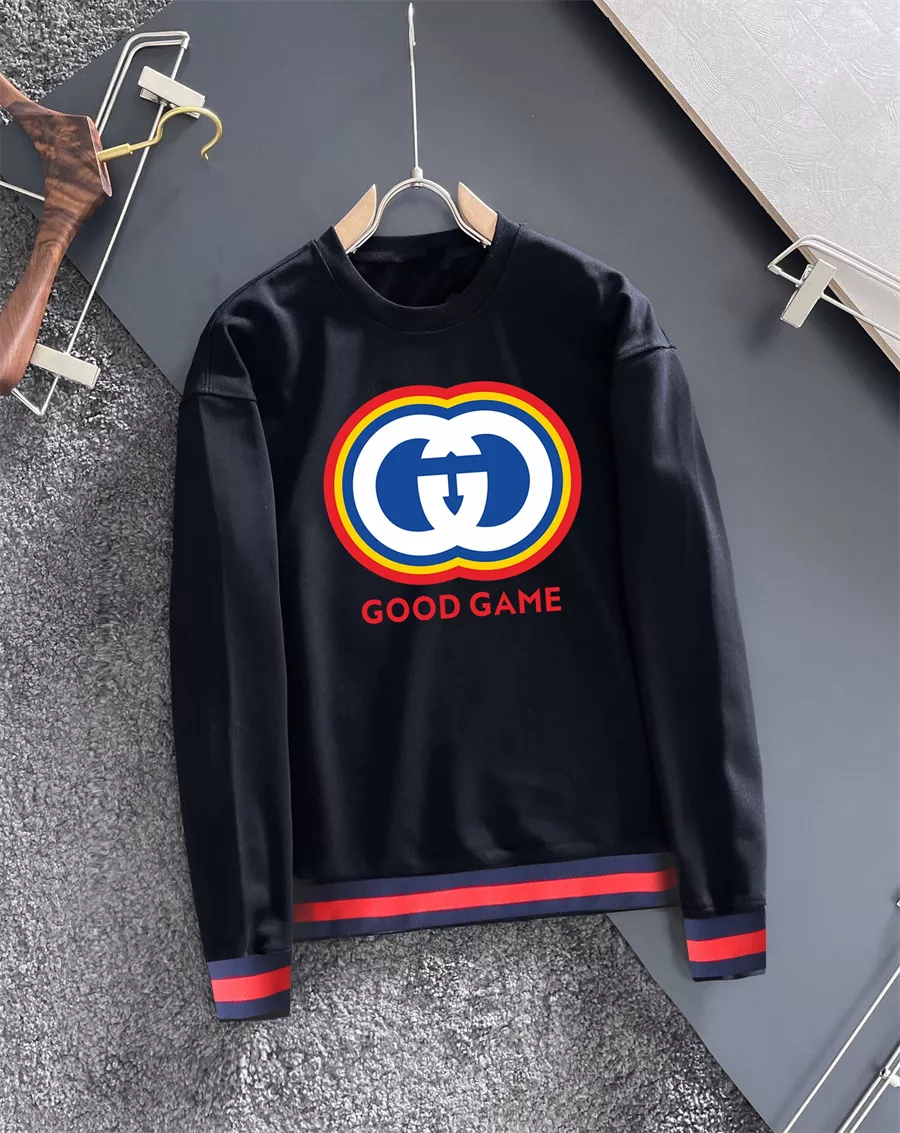 Trendy 9553 Gucci Hoodies Long Sleeved For Men