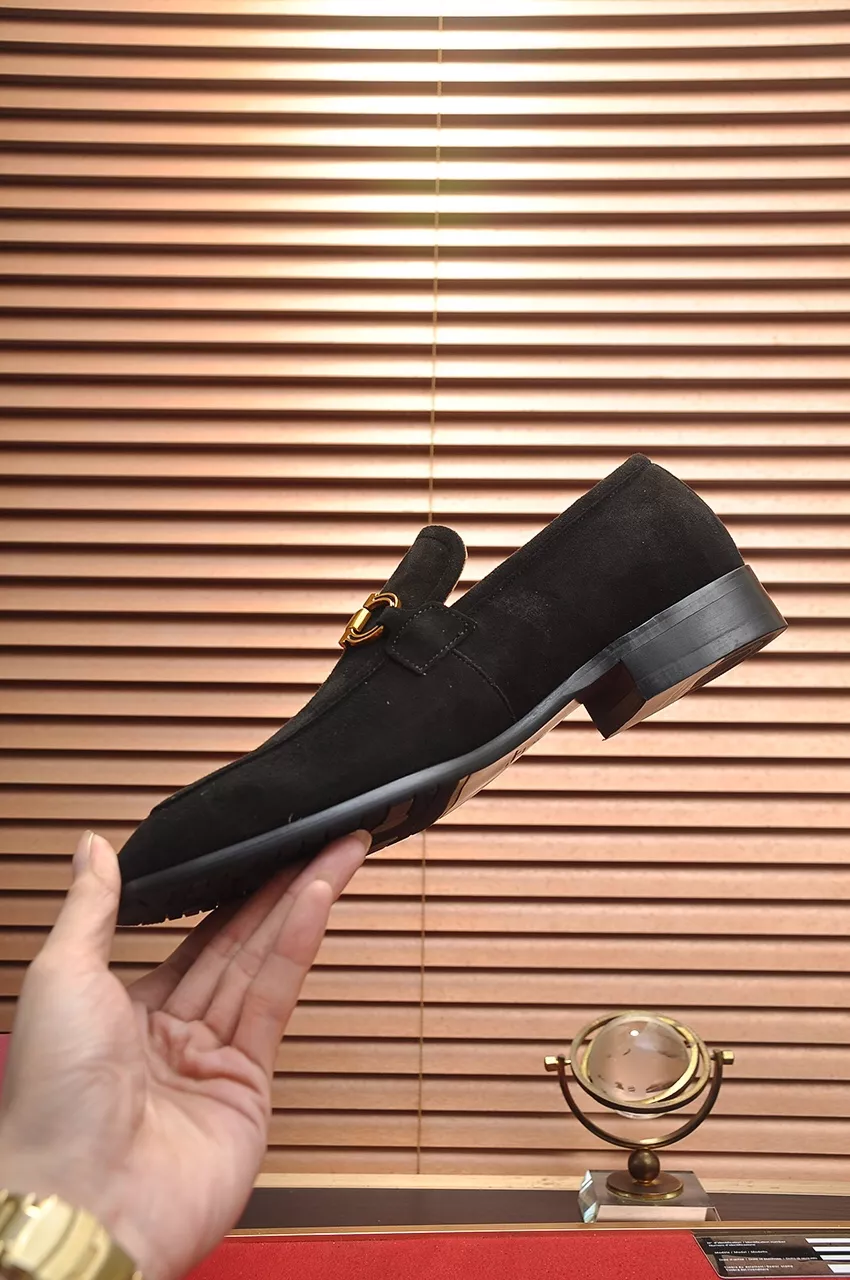 Trendy 9869 Salvatore Ferragamo Leather Shoes For Men