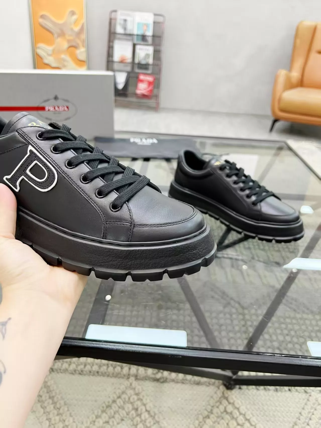Trendy 9907 Prada Casual Shoes For Men