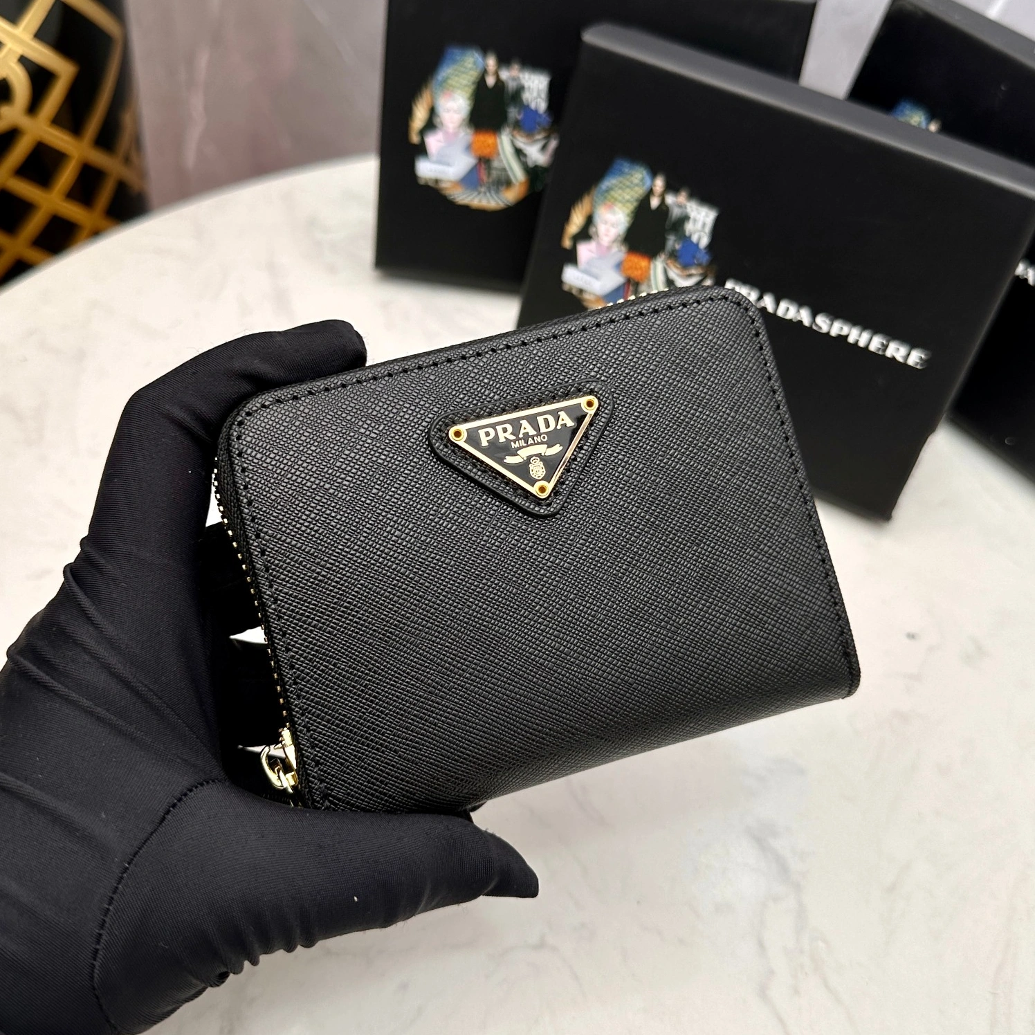 Unique 1017 Prada AAA Quality Wallets For Women