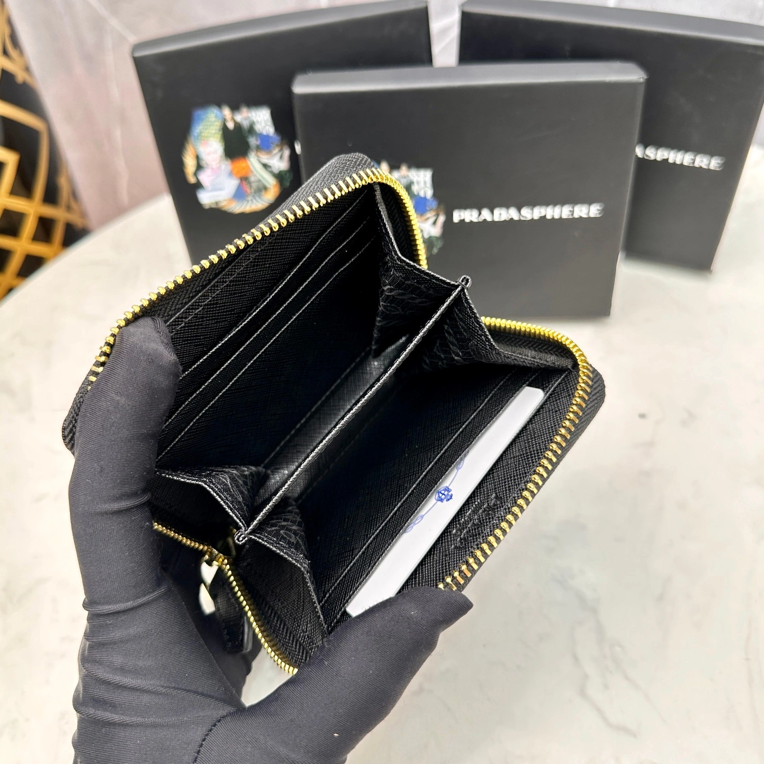 Unique 1017 Prada AAA Quality Wallets For Women