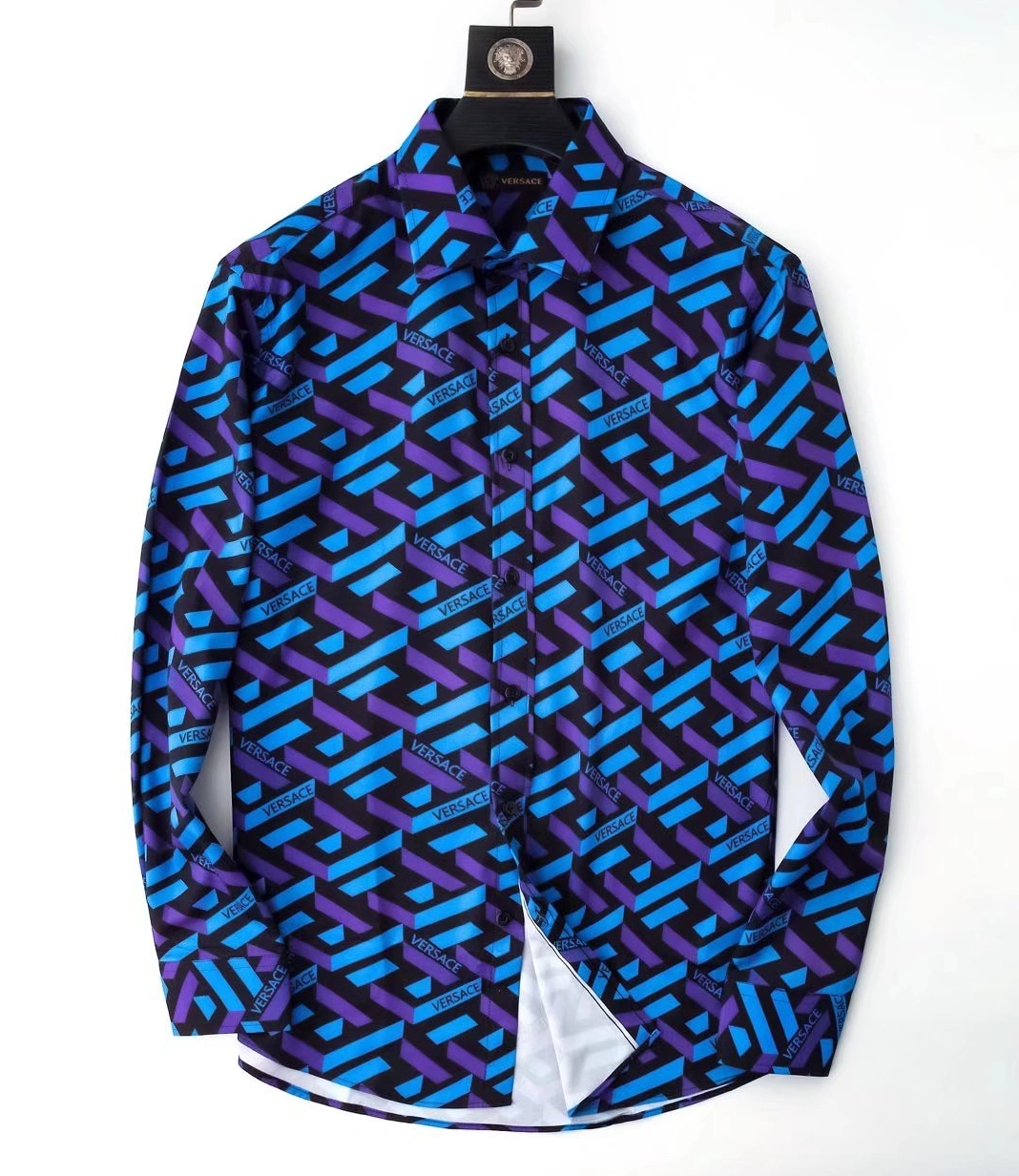 Unique 1028 Versace Shirts Long Sleeved For Men