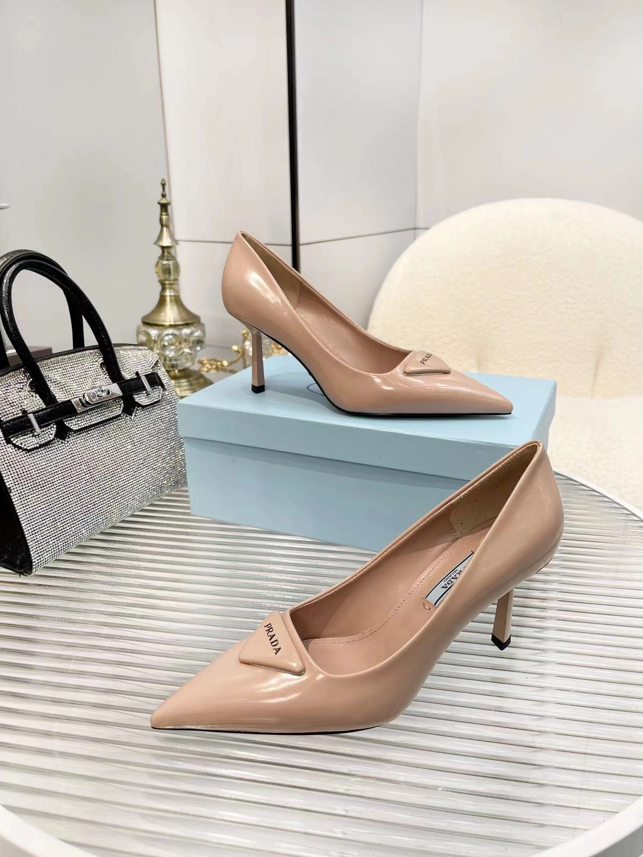Unique 1563 Prada High-heeled Shoes For Women