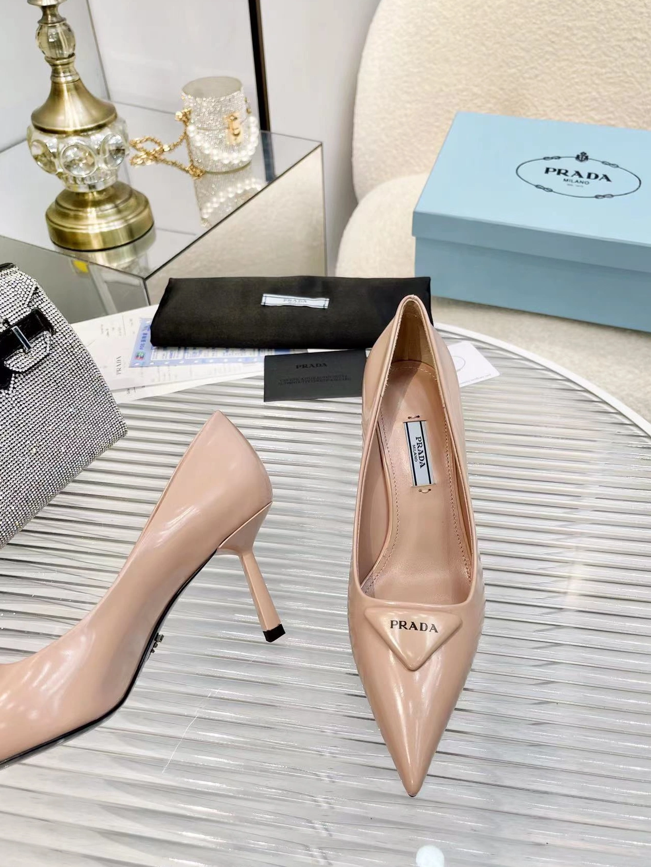 Unique 1563 Prada High-heeled Shoes For Women
