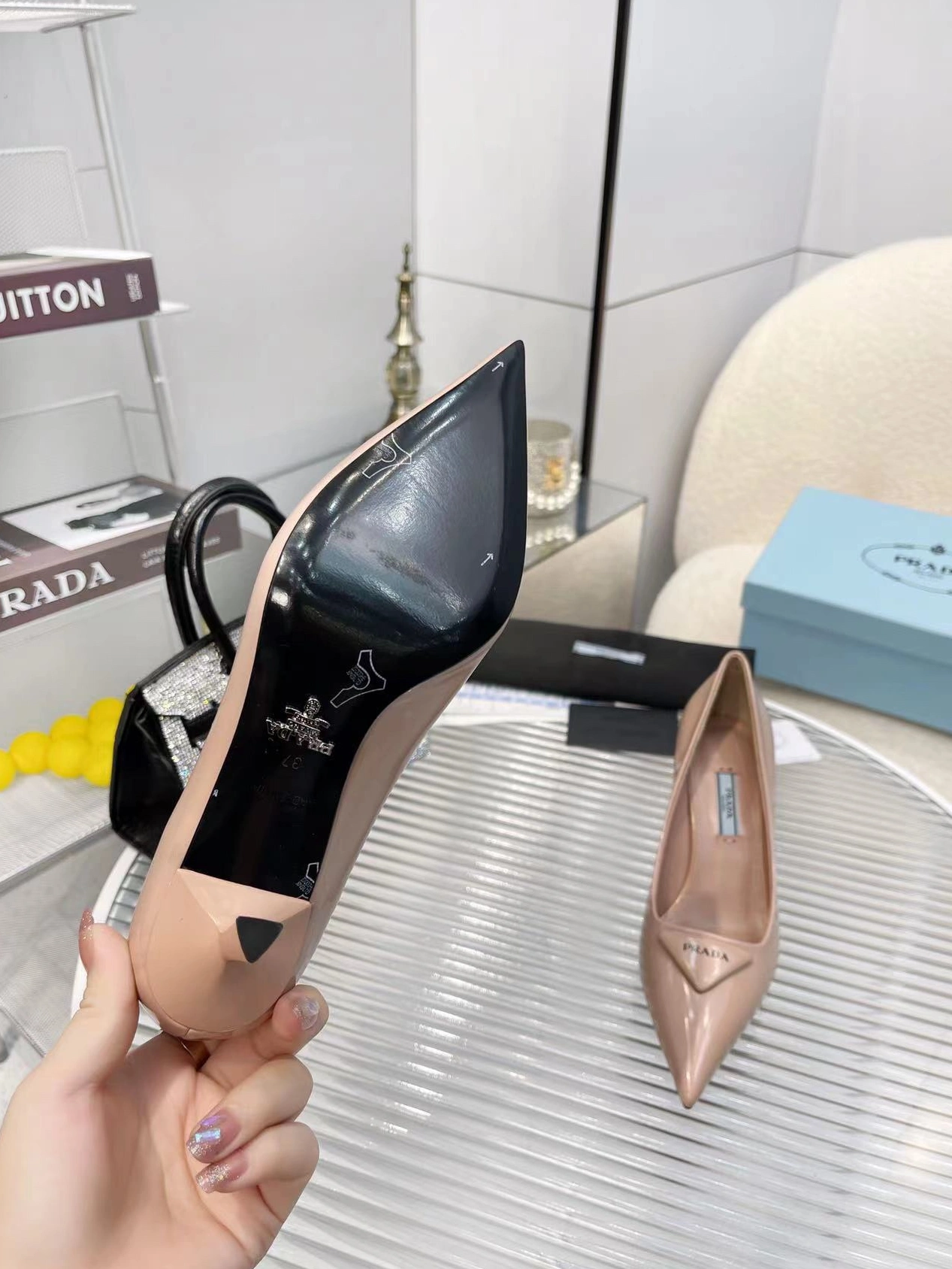 Unique 1563 Prada High-heeled Shoes For Women
