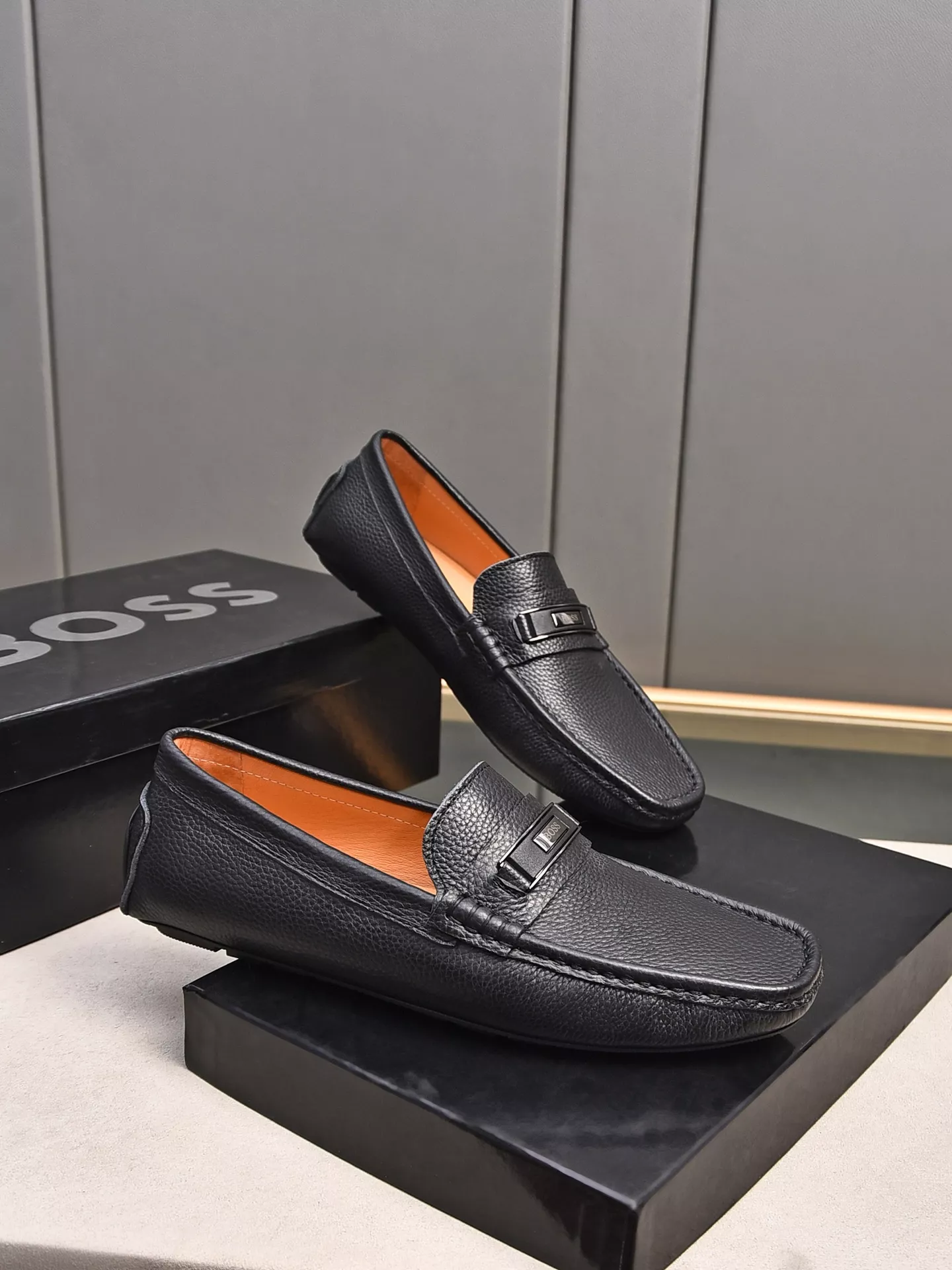Unique 1583 Boss Leather Shoes For Men