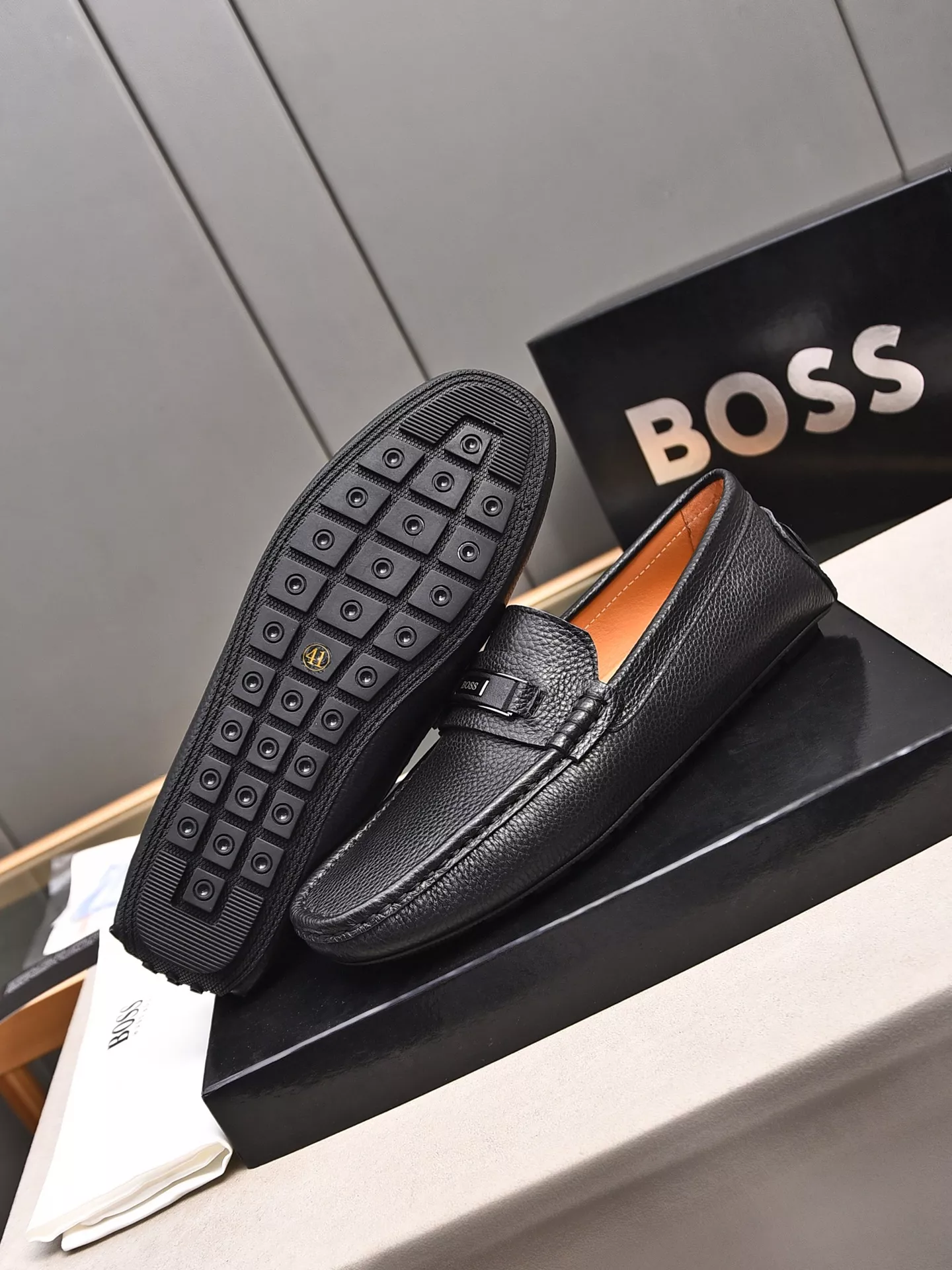 Unique 1583 Boss Leather Shoes For Men