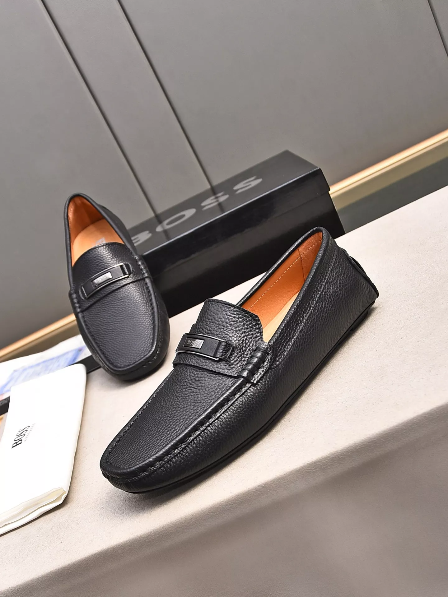 Unique 1583 Boss Leather Shoes For Men