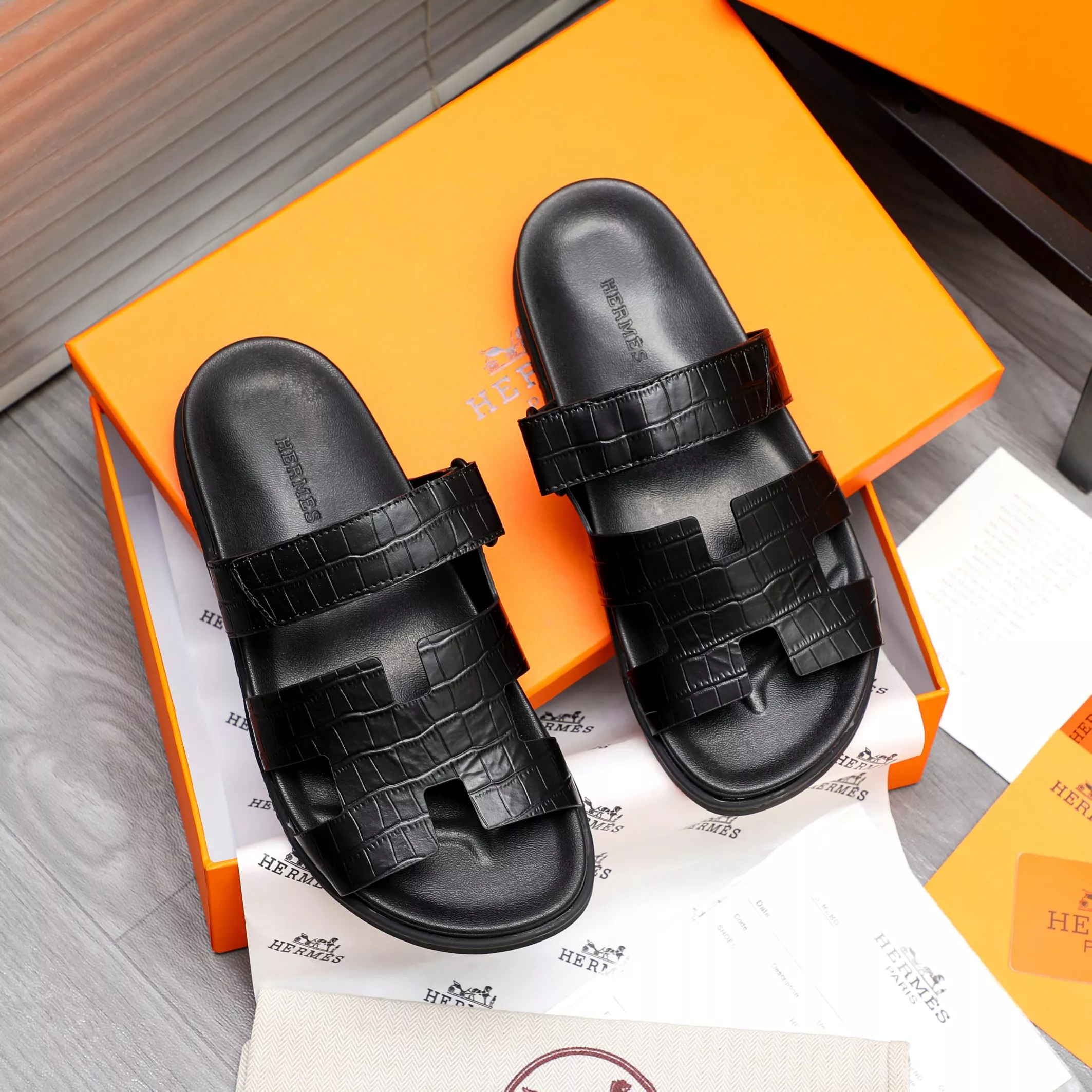 Unique 1893 Hermes Slippers For Men