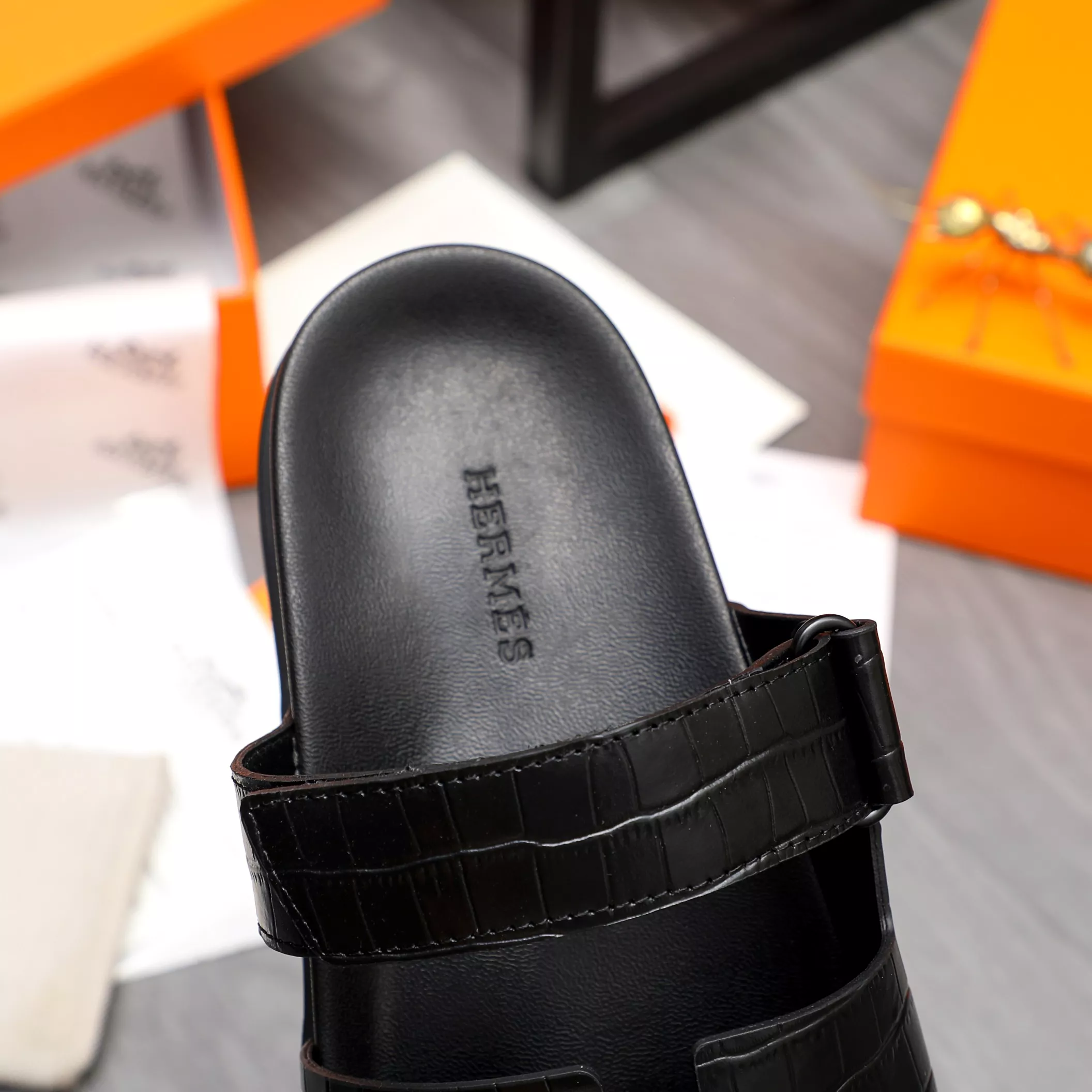 Unique 1893 Hermes Slippers For Men