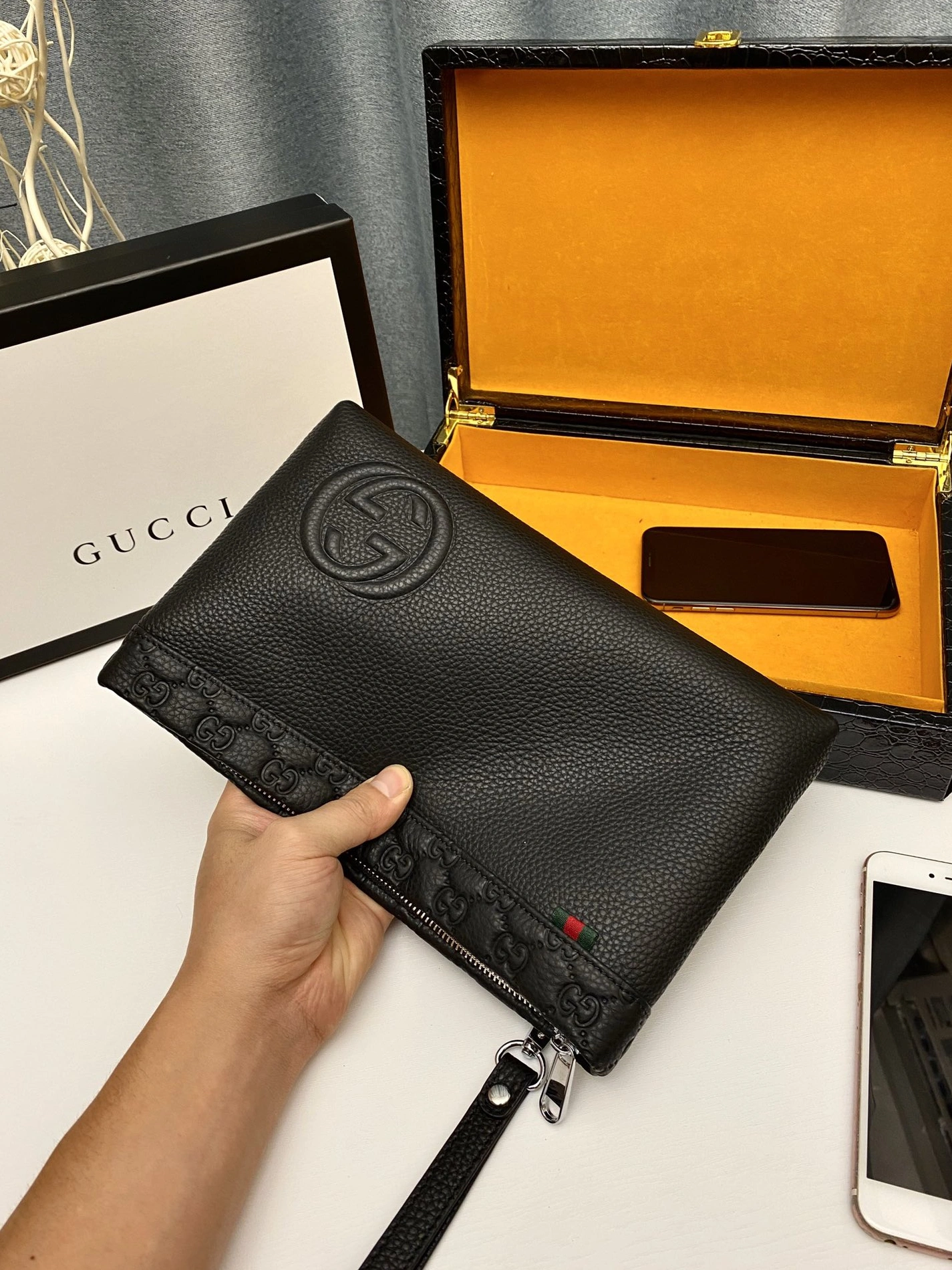 Unique 1980 Gucci AAA Man Wallets