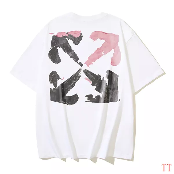 Unique 2195 Off-White T-Shirts Short Sleeved For Unisex