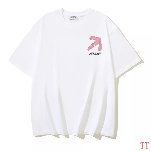 Unique 2195 Off-White T-Shirts Short Sleeved For Unisex