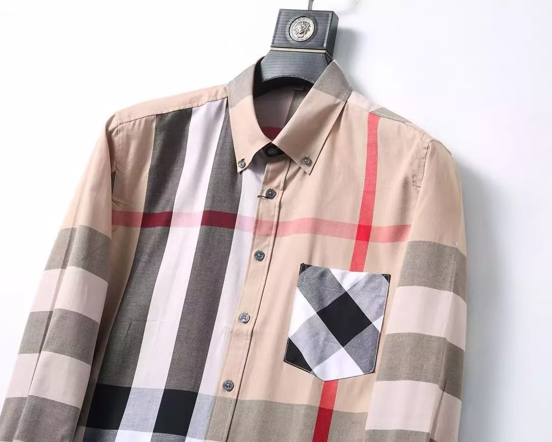 Unique 3036 Burberry Shirts Long Sleeved For Men