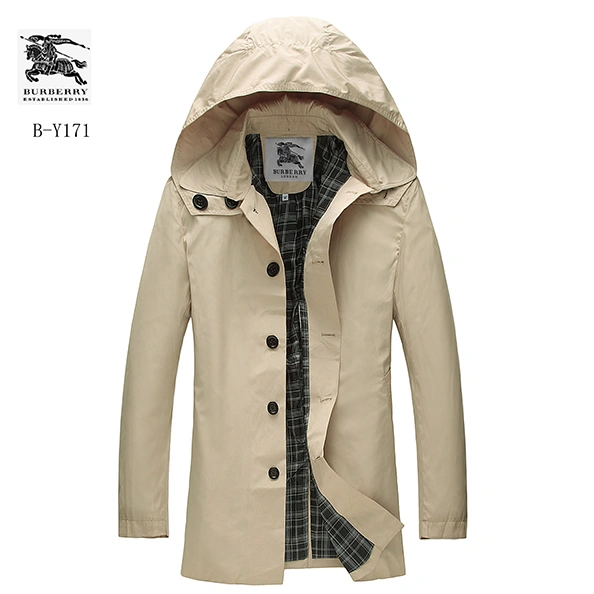 Unique 3375 Burberry Trench Coat Long Sleeved For Men