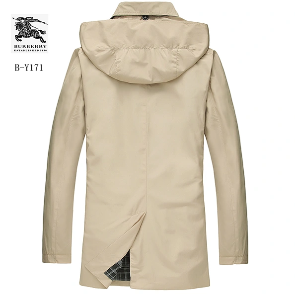 Unique 3375 Burberry Trench Coat Long Sleeved For Men