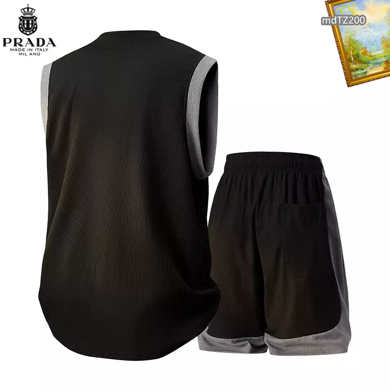 Unique 4471 Prada Tracksuits Sleeveless For Men