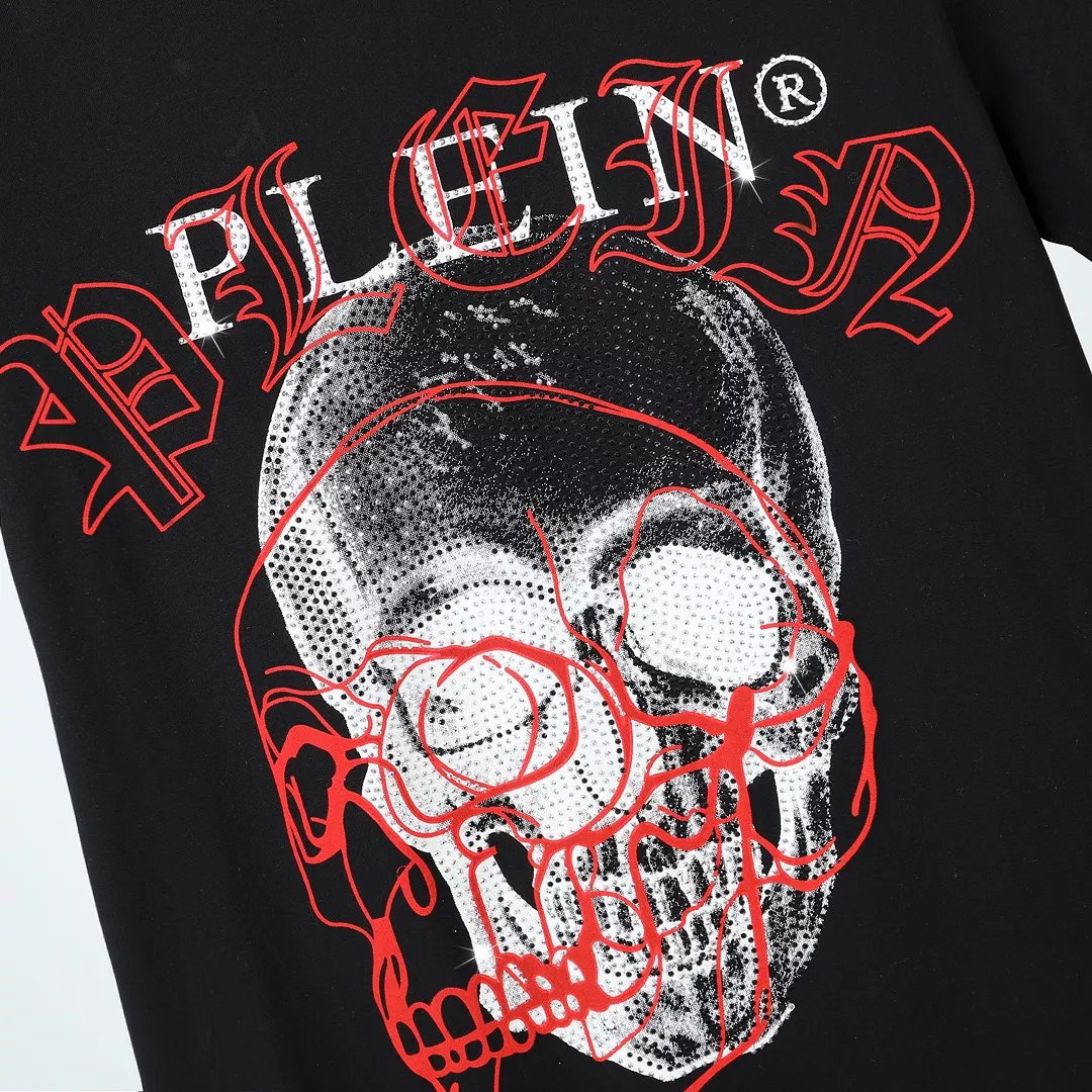 Unique 4551 Philipp Plein PP T-Shirts Short Sleeved For Men
