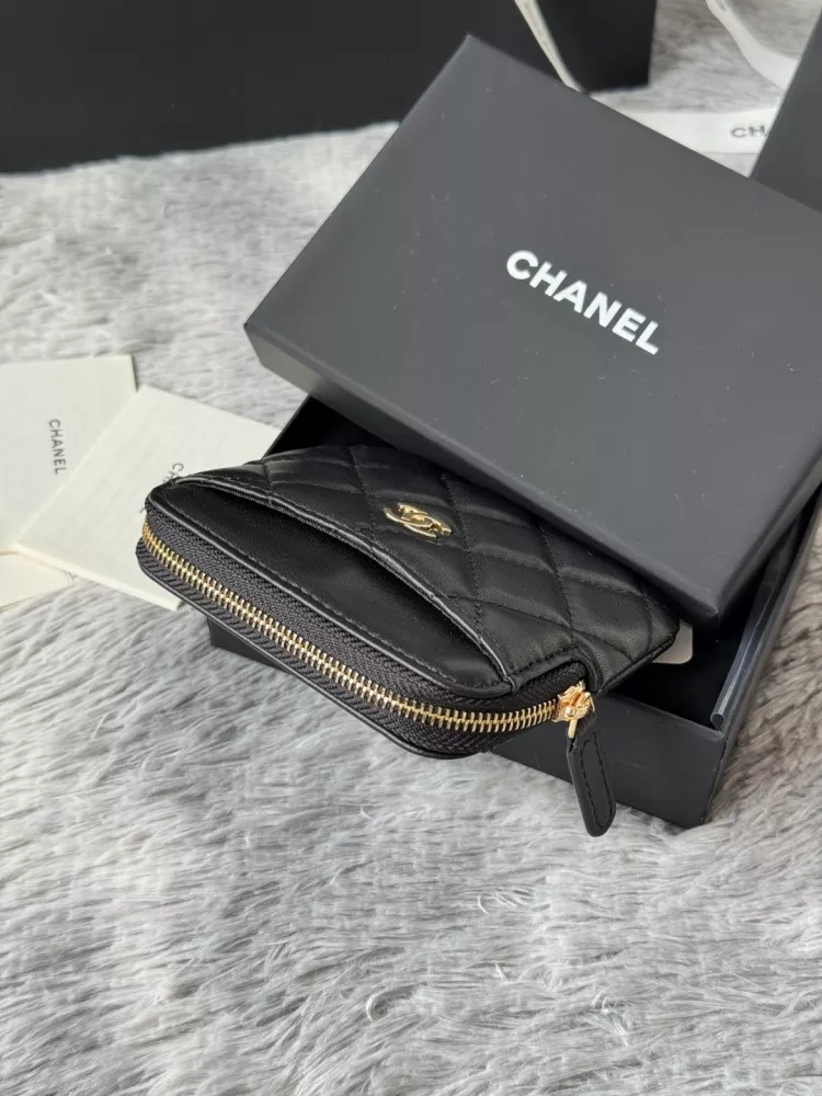 Unique 4881 Chanel AAA Quality Wallets In Gold For Women