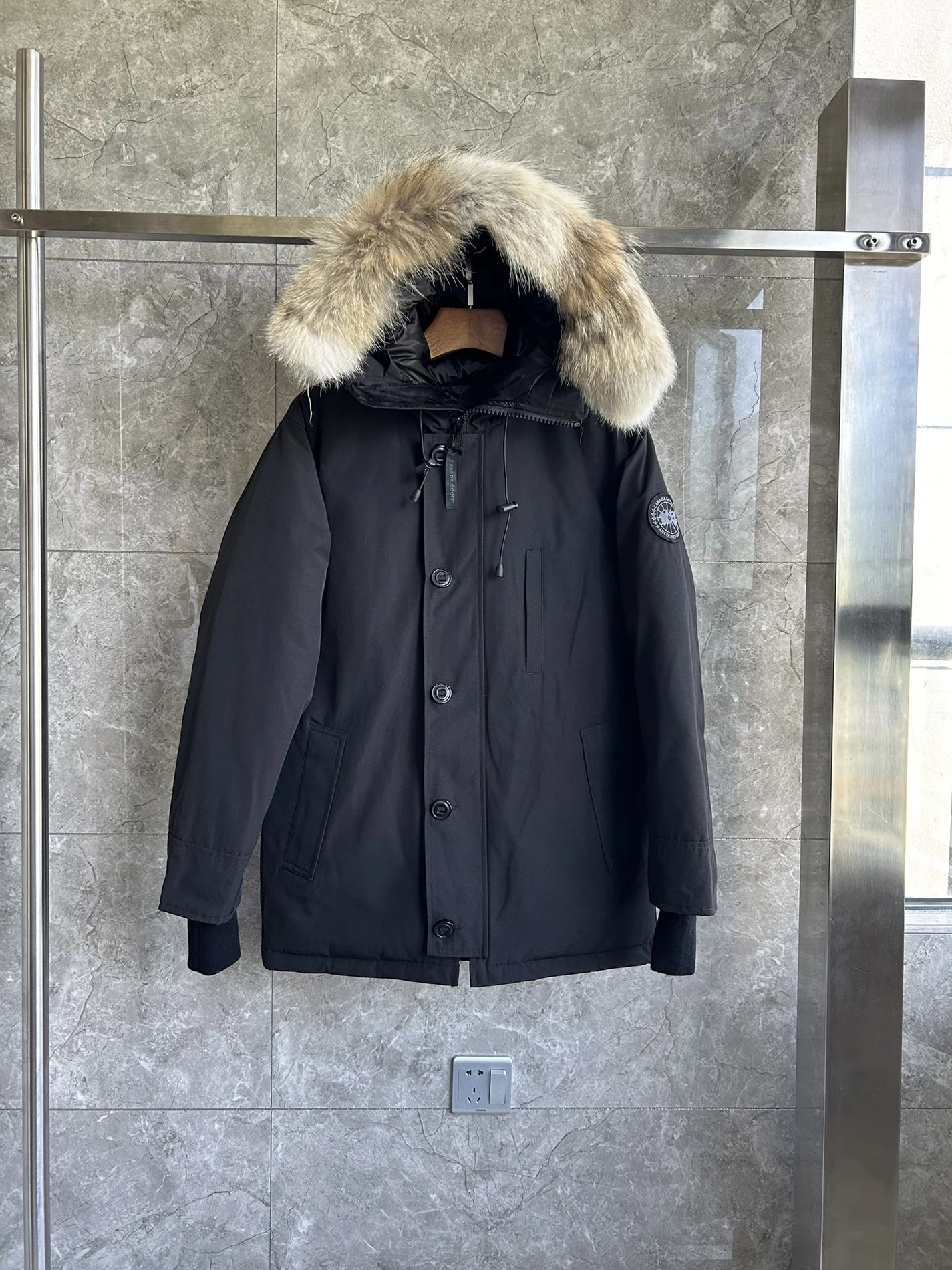 Unique 4954 Canada Goose Down Feather Coat Long Sleeved For Unisex
