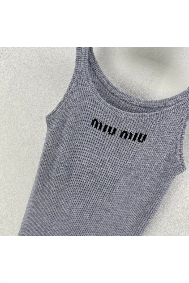 Unique 607 MIU MIU Dresses Sleeveless For Women