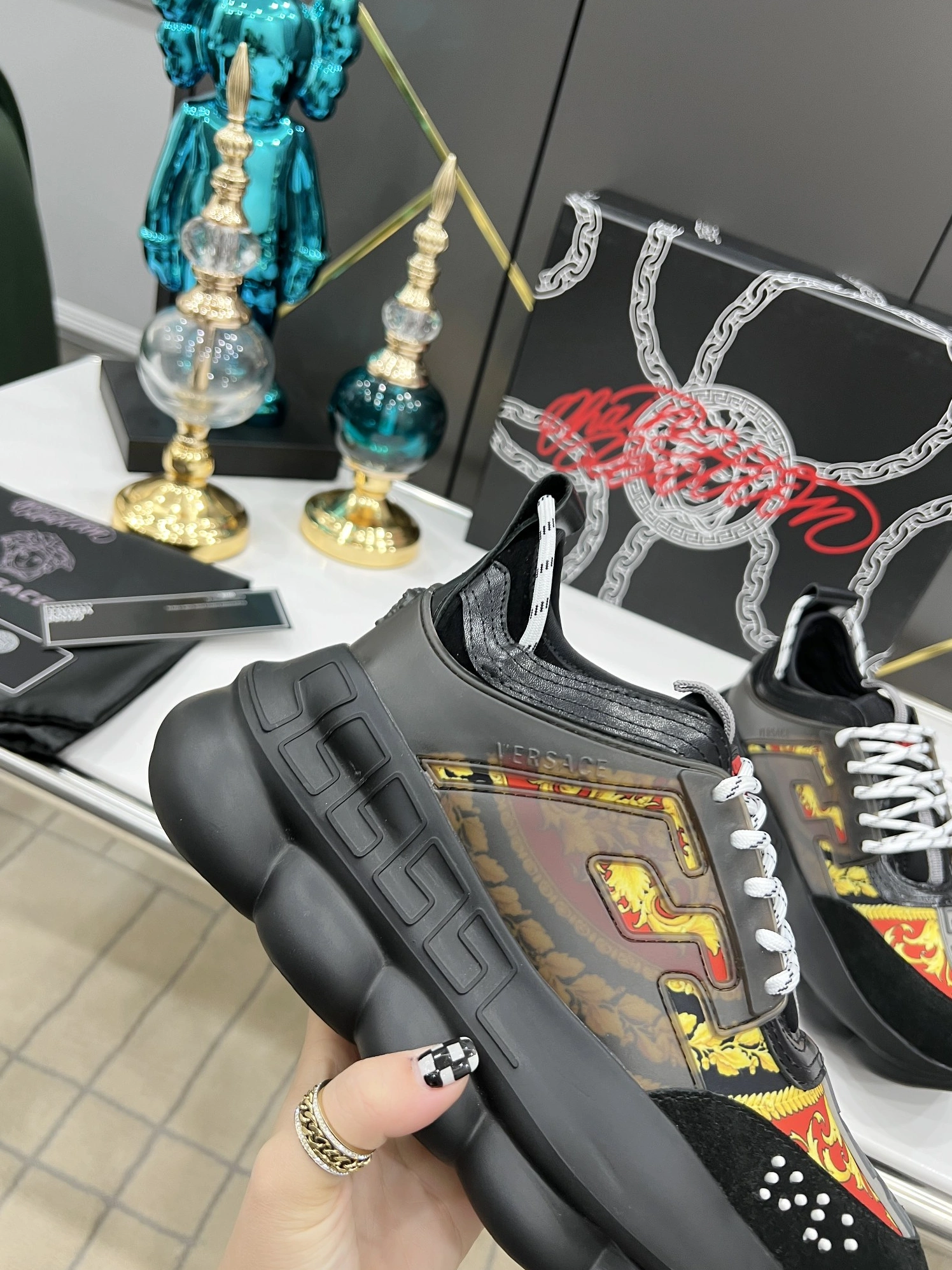 Unique 6139 Versace Casual Shoes For Men