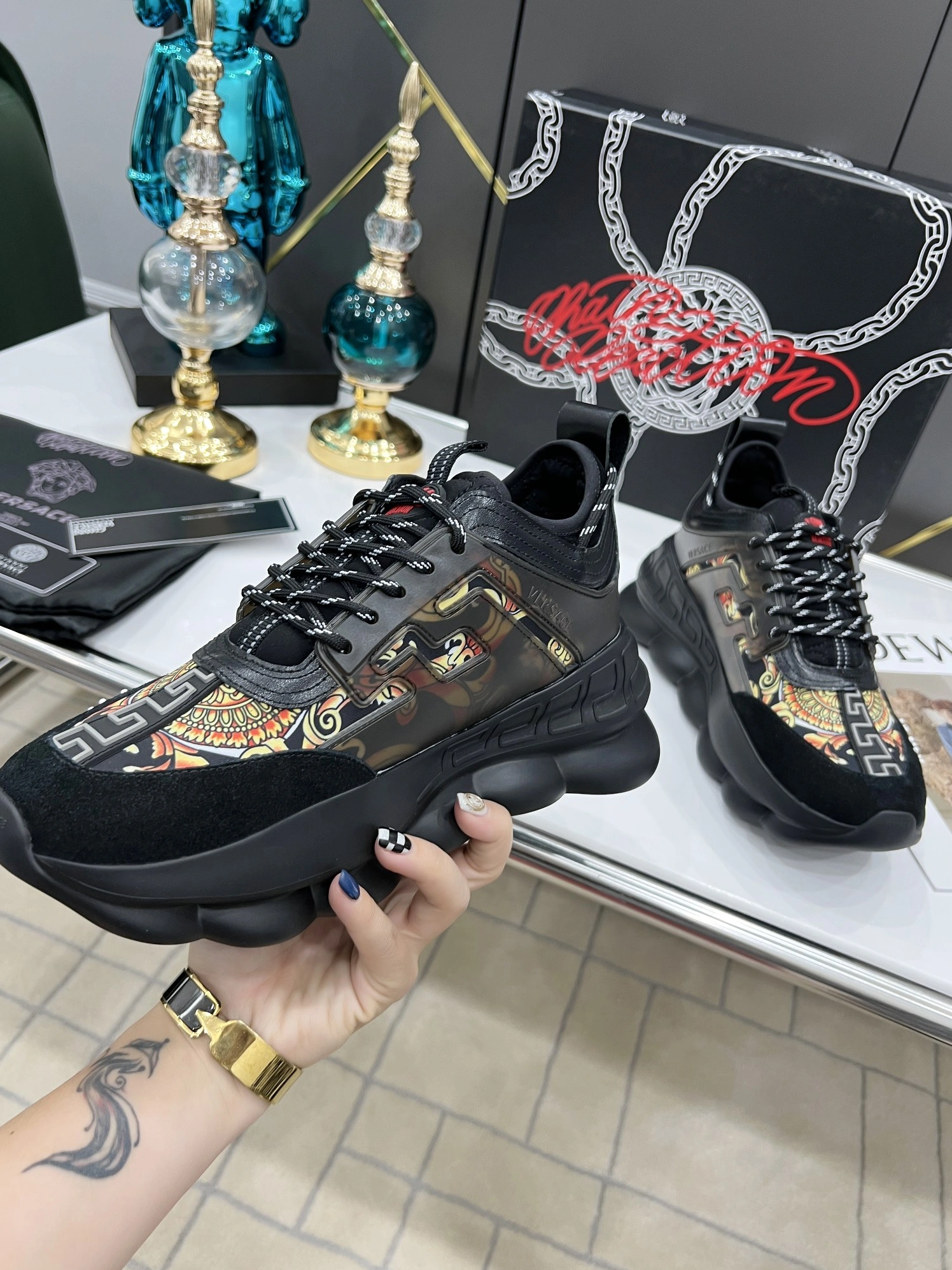 Unique 6139 Versace Casual Shoes For Men