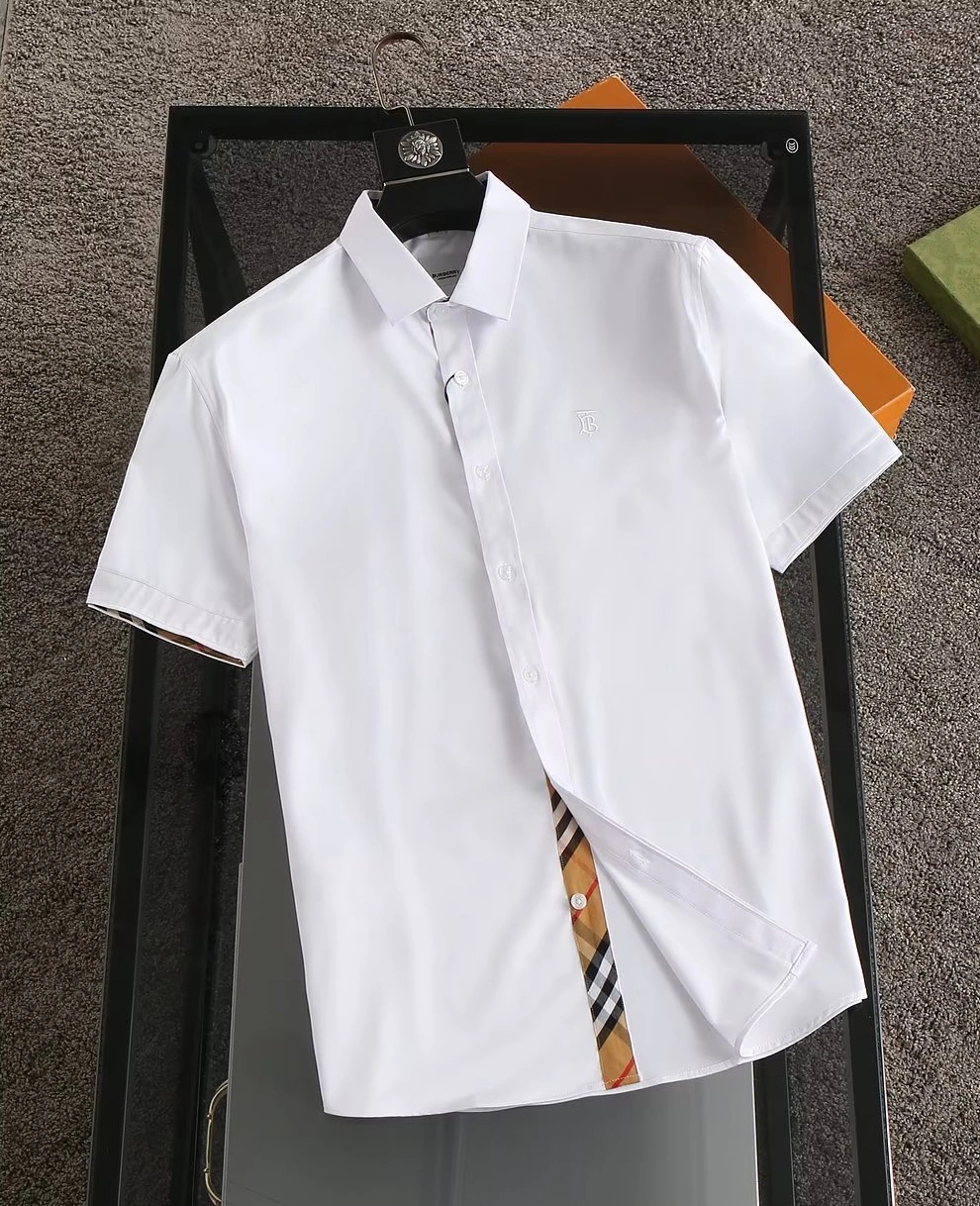 Unique 6840 Burberry Shirts Short Sleeved For Men