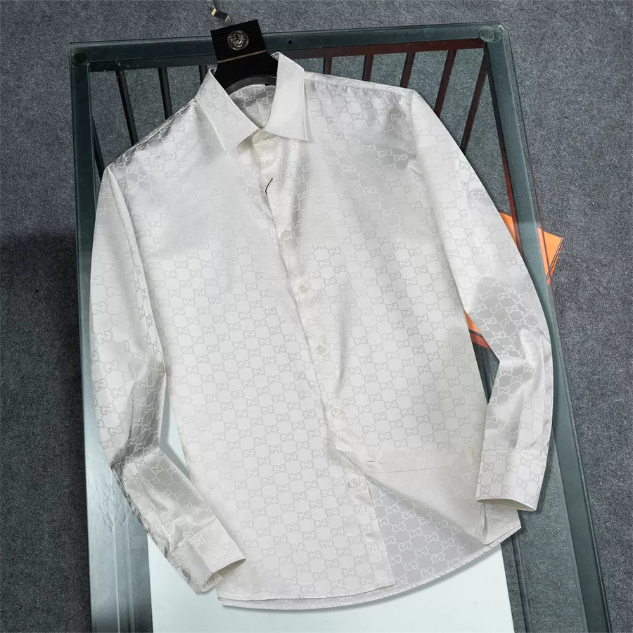 Unique 6885 Gucci Shirts Long Sleeved For Men