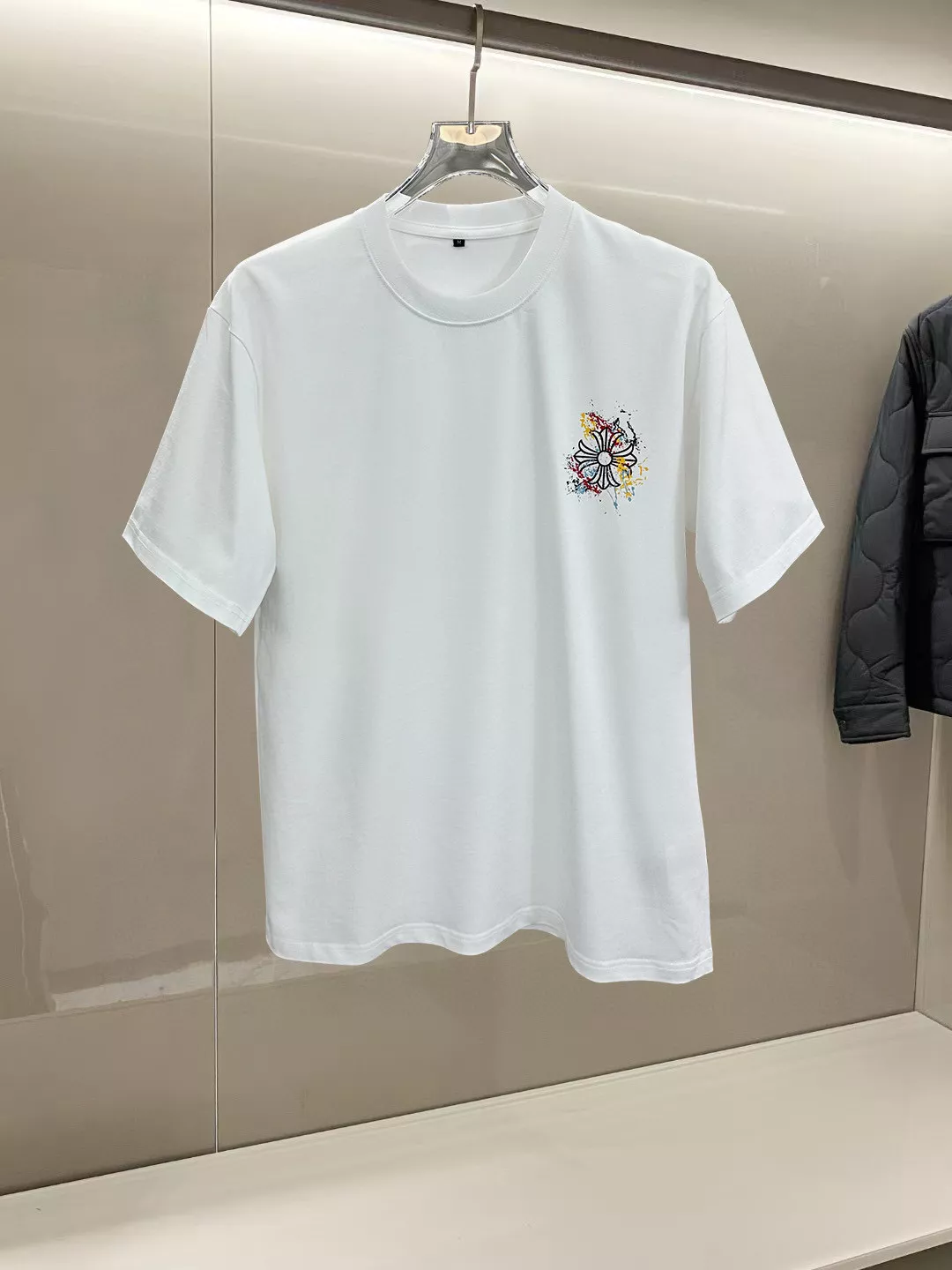 Unique 7638 Chrome Hearts T-Shirts Short Sleeved For Unisex